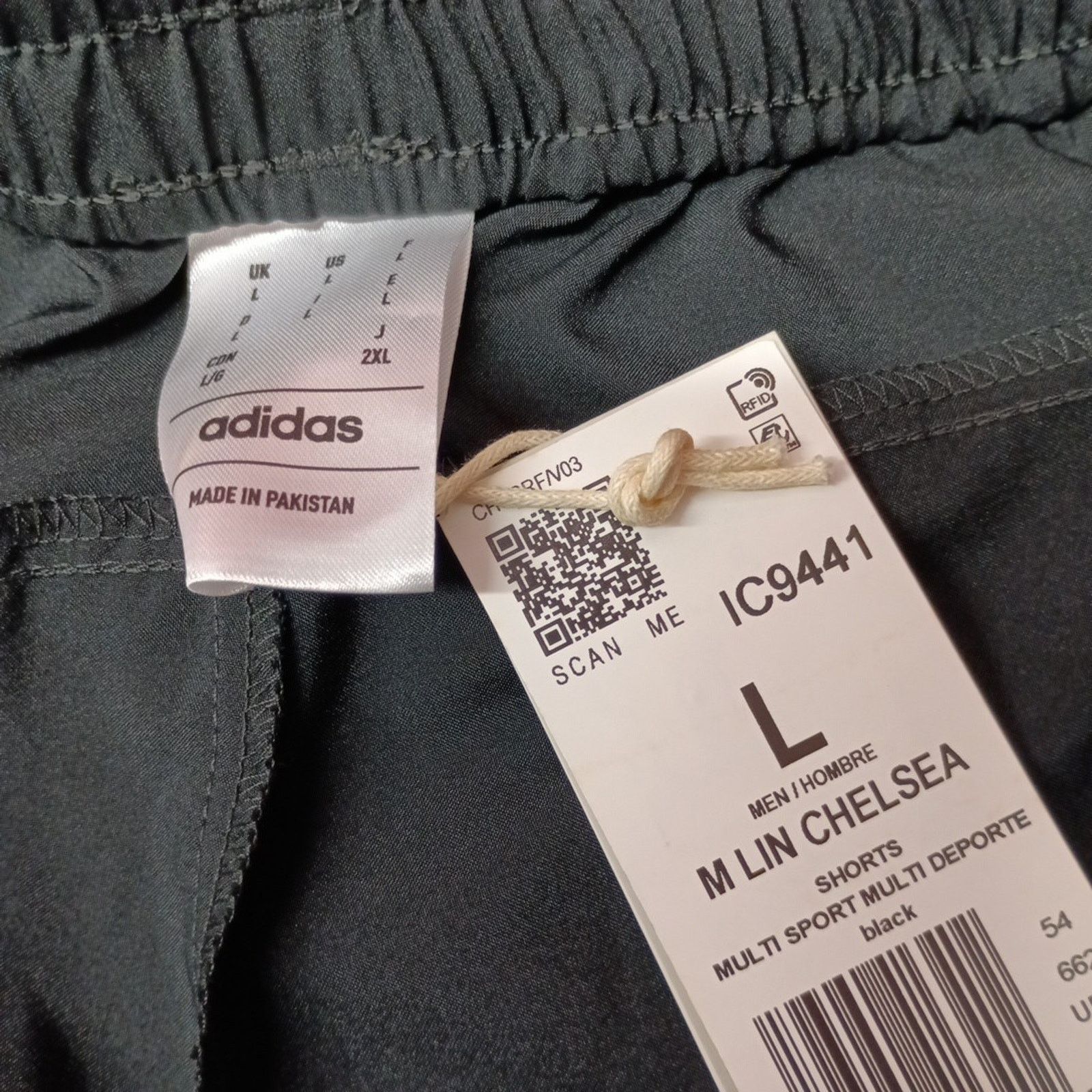 Adidas Adidas Training Chelsea Shorts Men's Size L Black 7" Inseam Size US 33 - 4 Thumbnail