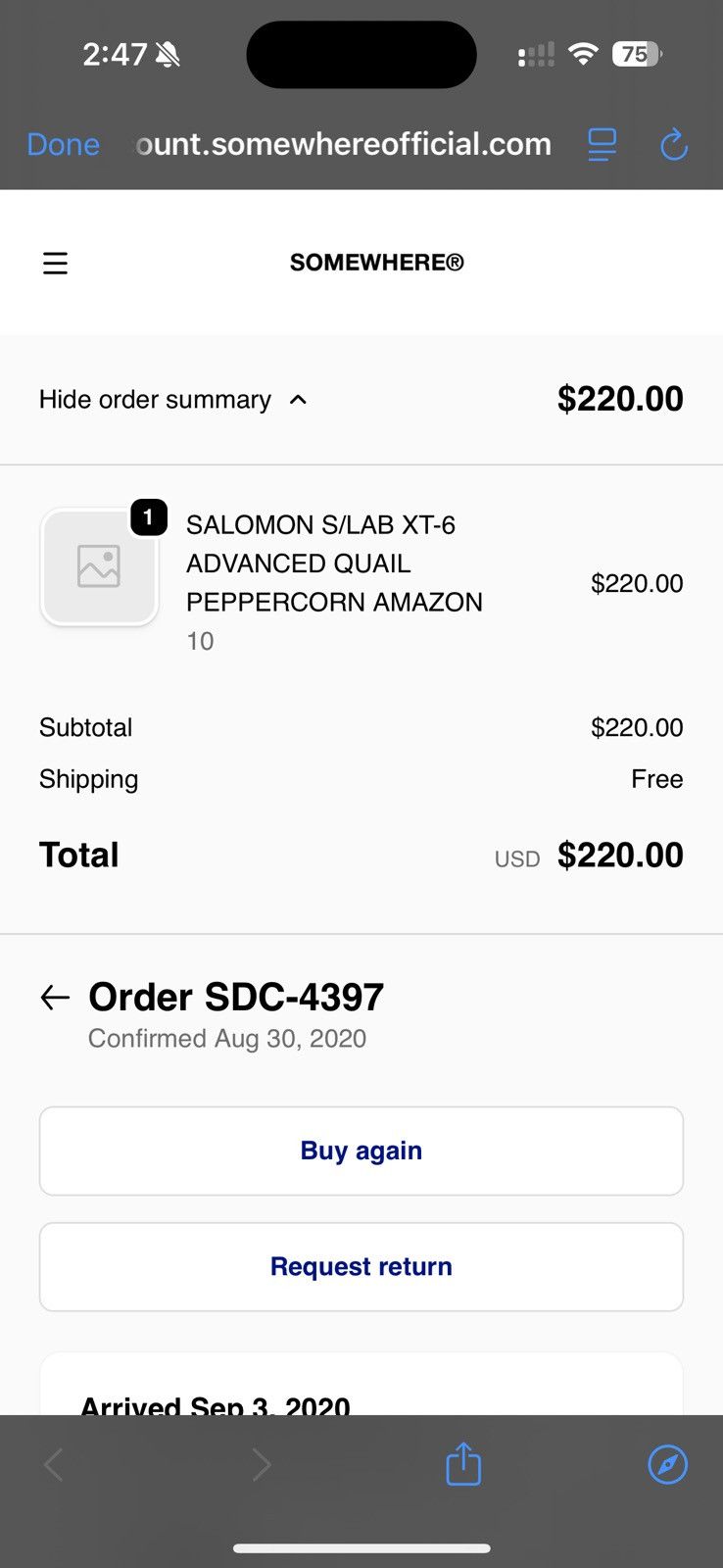 Salomon Salomon XT6 Size US 10 / EU 43 - 8 Thumbnail