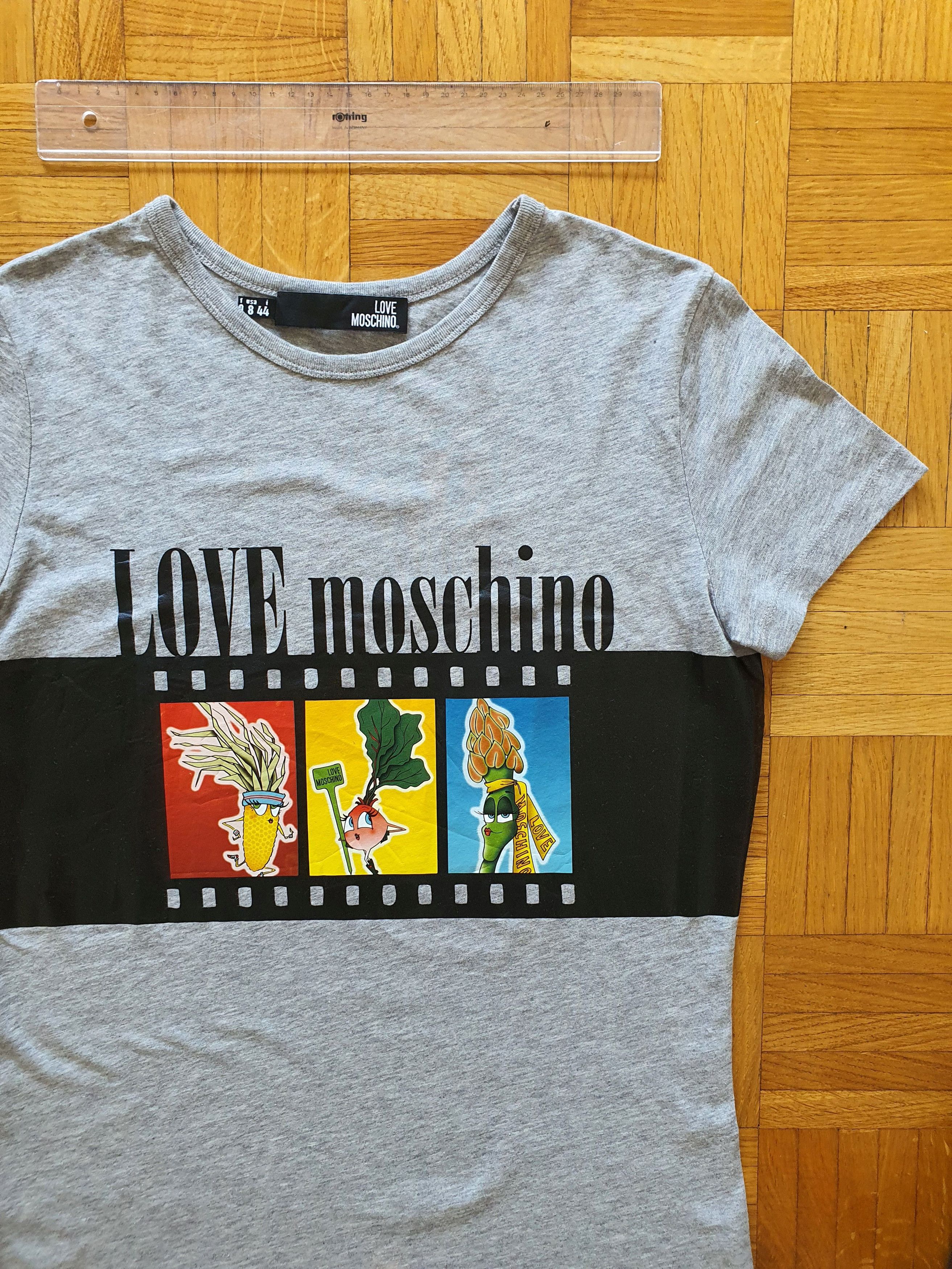 Love Moschino Graphic T-shirt (Pop Art) - Vegetables Motif - Sz Medium Size M / US 6-8 / IT 42-44 - 3 Thumbnail