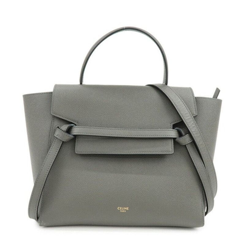 Celine Celine Micro Belt Bag Calfskin Top Handle Gray Size ONE SIZE - 1 Thumbnail