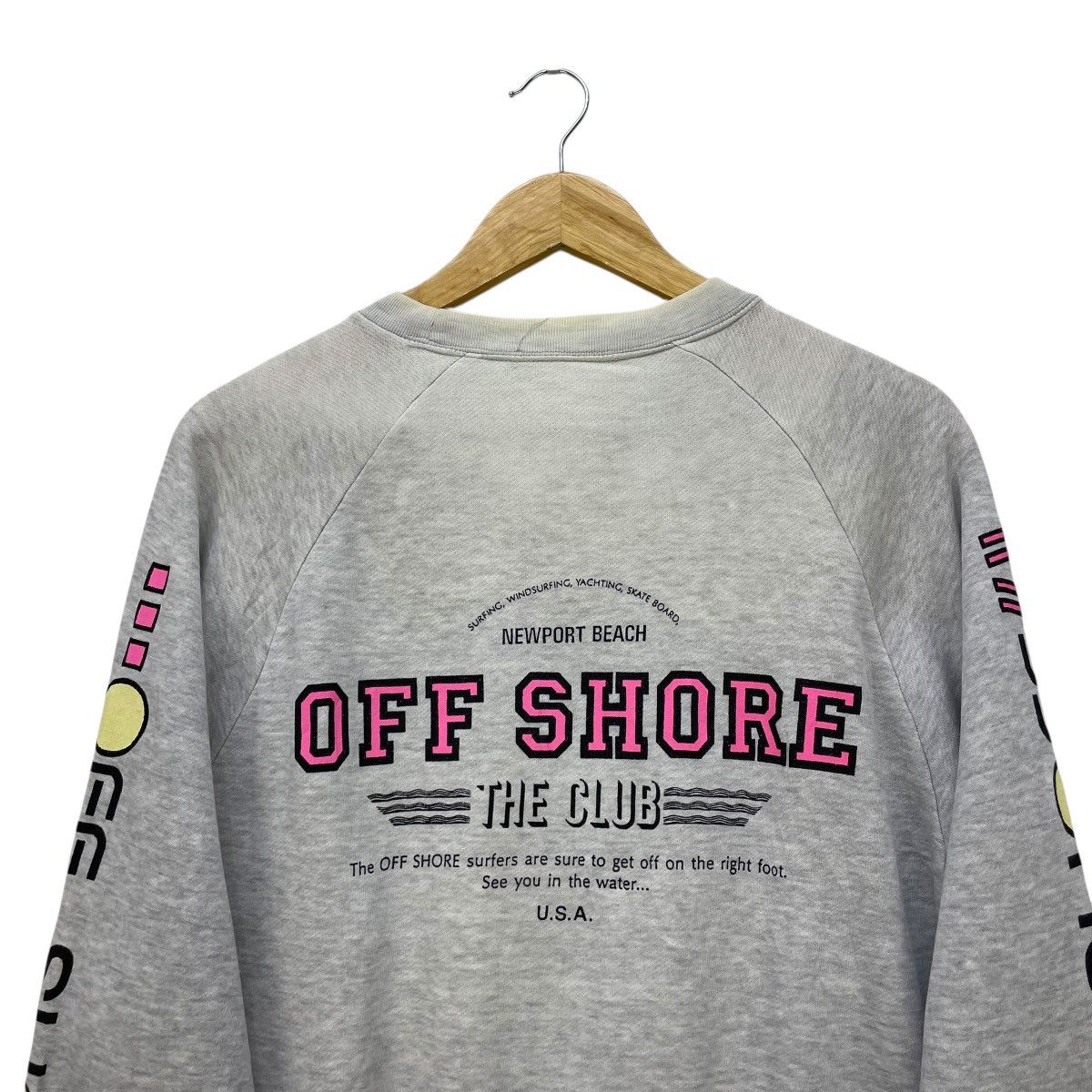 Vintage 💥Vintage Sunfaded Offshore Sweatshirt Size US M / EU 48-50 / 2 - 7 Thumbnail