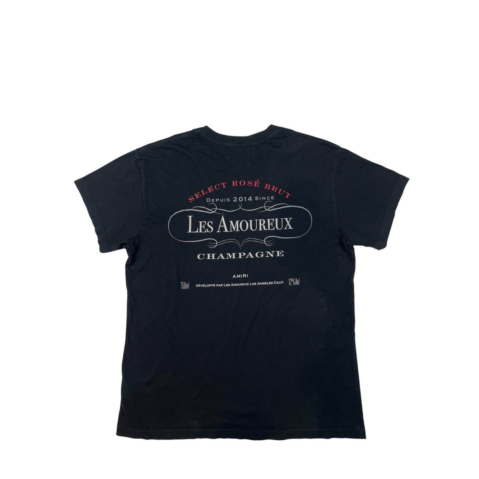 Amiri Amiri Les Amoureux Black Tee Size US XS / EU 42 / 0 - 2 Thumbnail