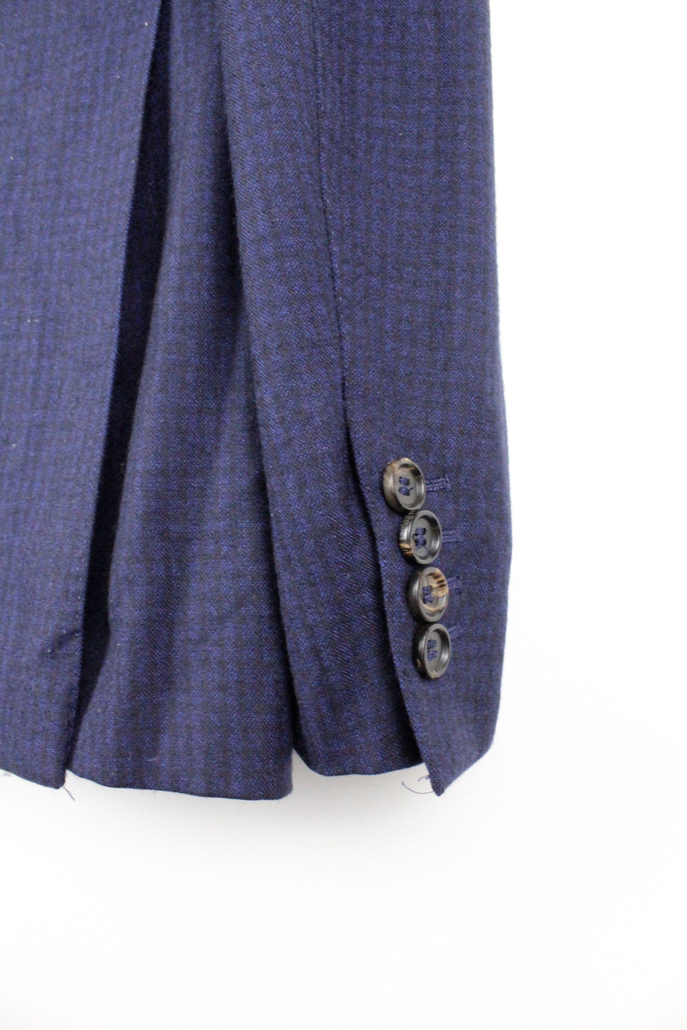 Tonello Tonello CLAUDIO TONELLO Navy Virgin Wool Formal Suit Size US S / EU 44-46 / 1 - 8 Thumbnail