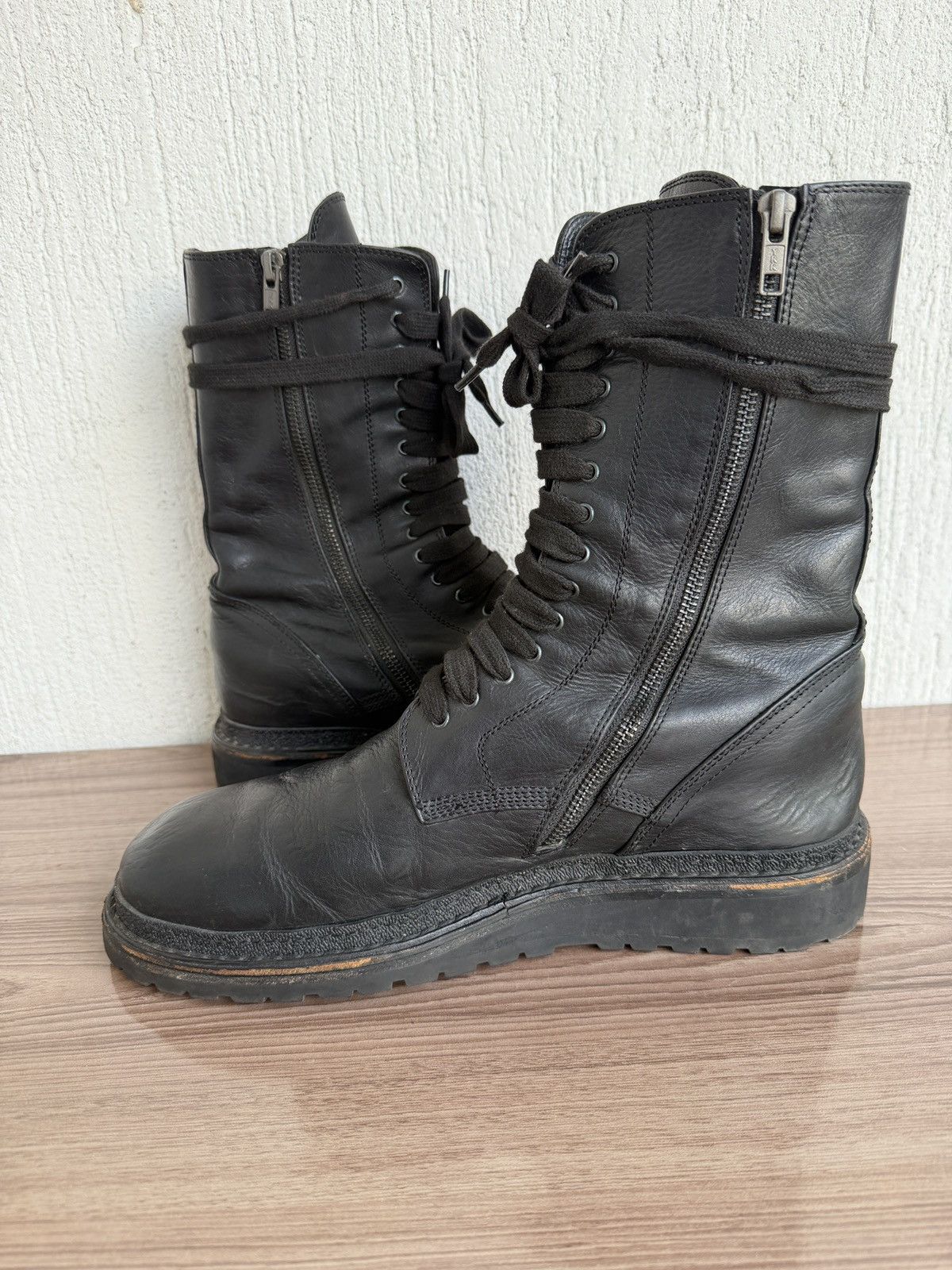 Ann Demeulemeester 🔥rare runaway combat boots Size US 11 / EU 44 - 16 Thumbnail