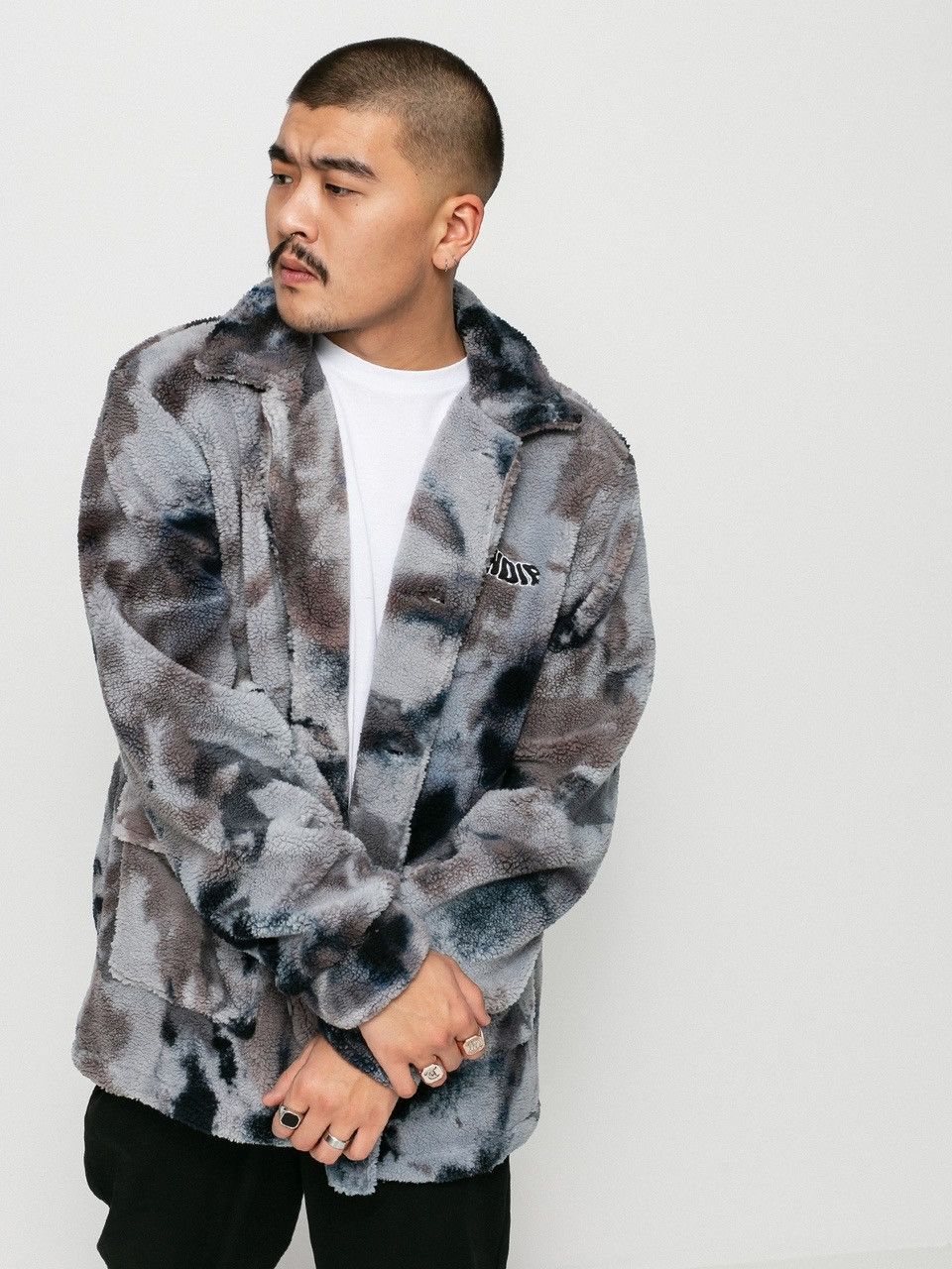 RIPNDIP Ripndip Warped Tie Dye Sherpa Jacket Size US M / EU 48-50 / 2 - 1 Thumbnail