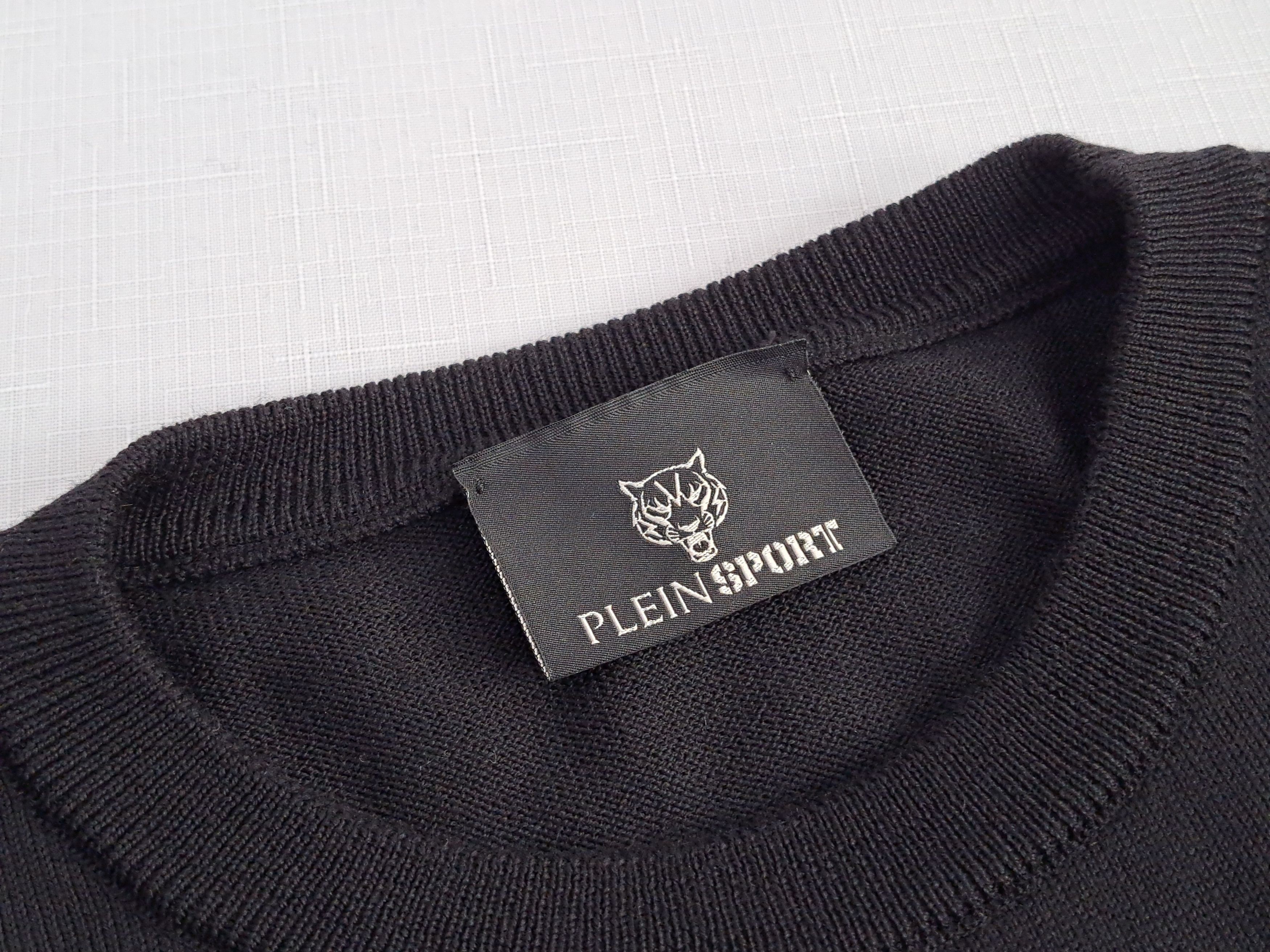 Philipp Plein PLEIN Sport Tiger Head Logo merino wool sweater. Size XL Size US XL / EU 56 / 4 - 7 Thumbnail