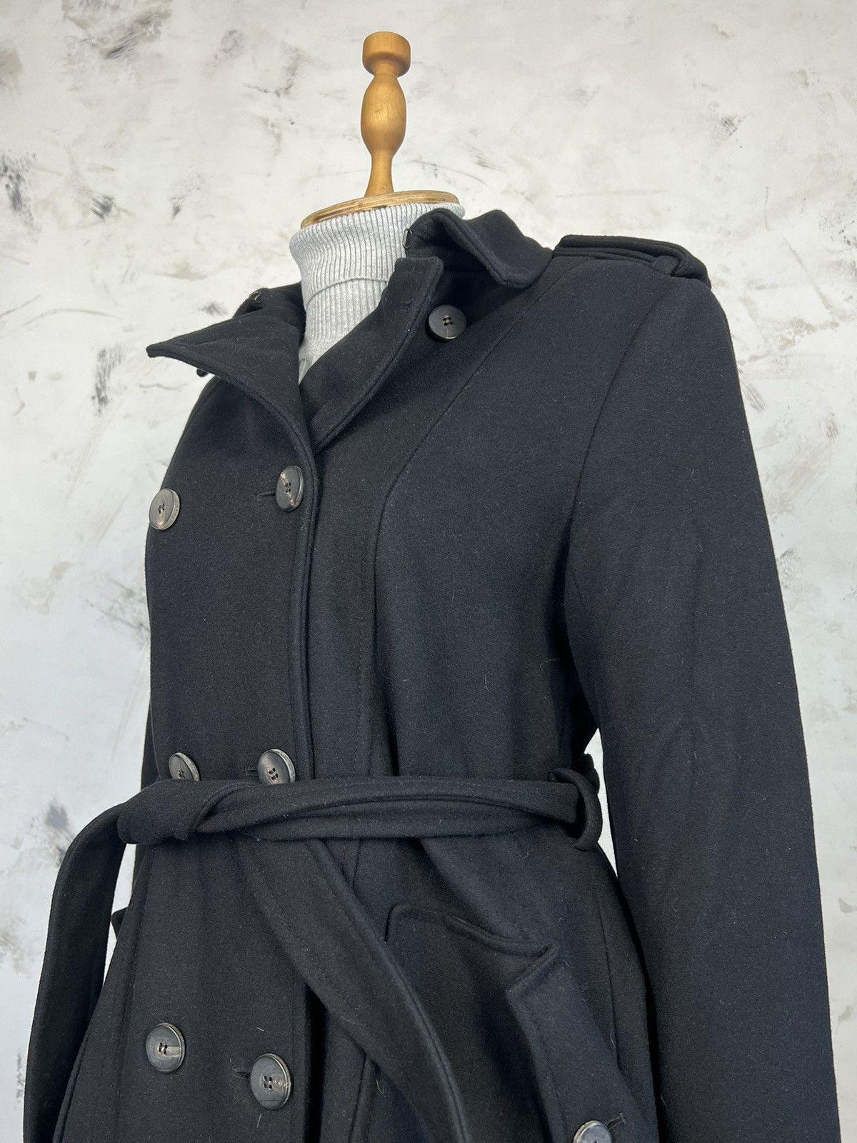 Allsaints AllSaints Wool Double Breasted Belted Coat Size 8 M - L Size M / US 6-8 / IT 42-44 - 6 Thumbnail