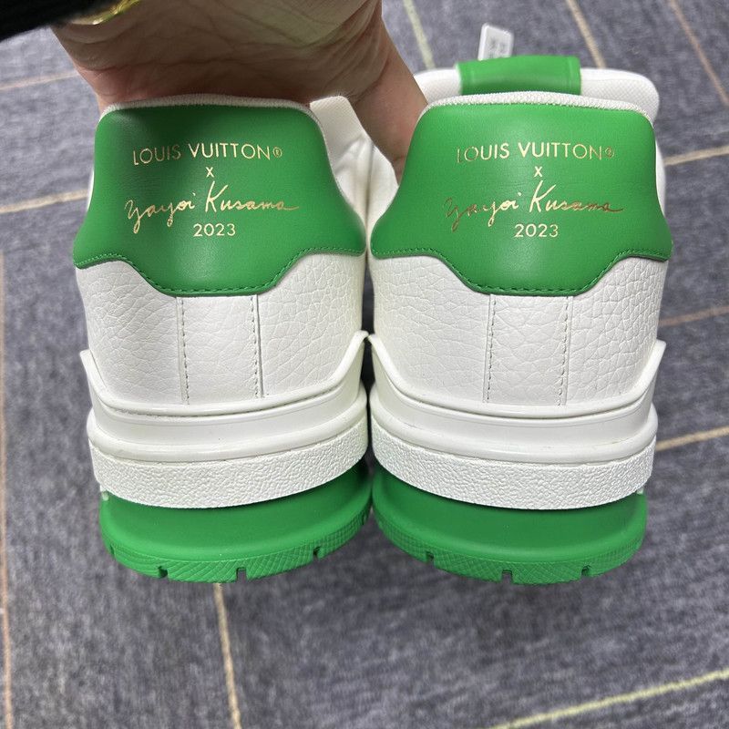 Louis Vuitton Yayoi Kusama x Louis Vuitton Trainers in White Green -2508 Size US 8.5 / EU 41-42 - 3 Thumbnail