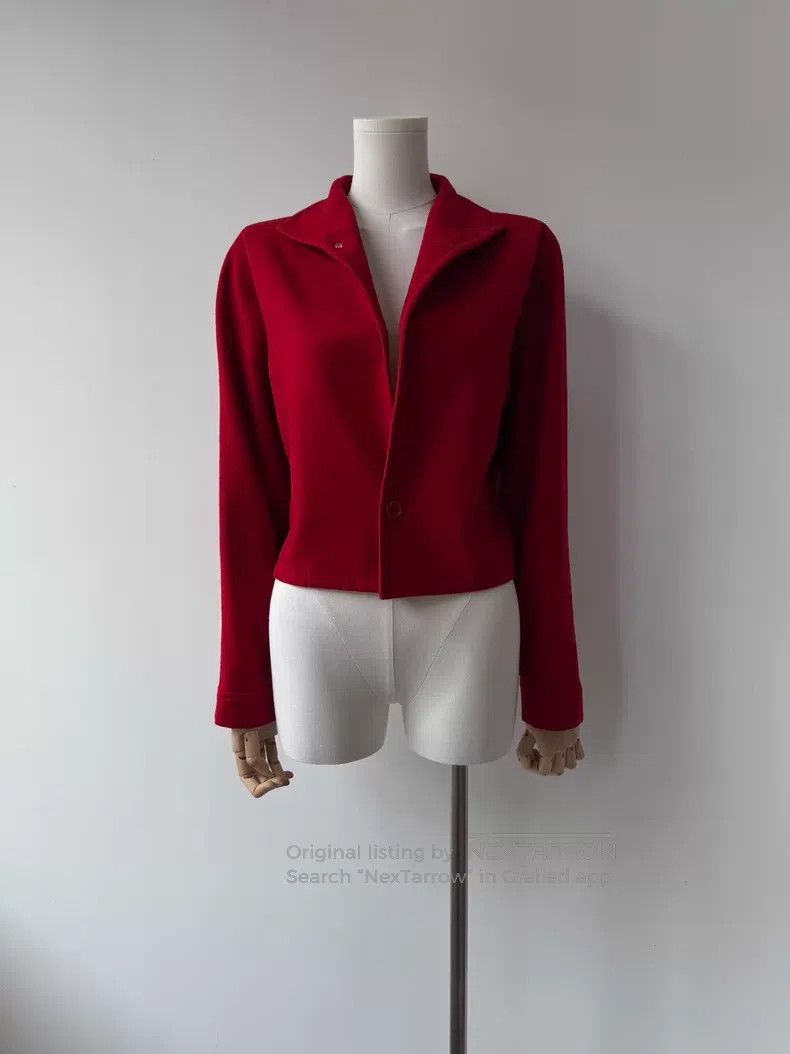 Yohji Yamamoto Yohji Yamamoto 2000AW Rare Red Jacket Size US M / EU 48-50 / 2 - 5 Thumbnail