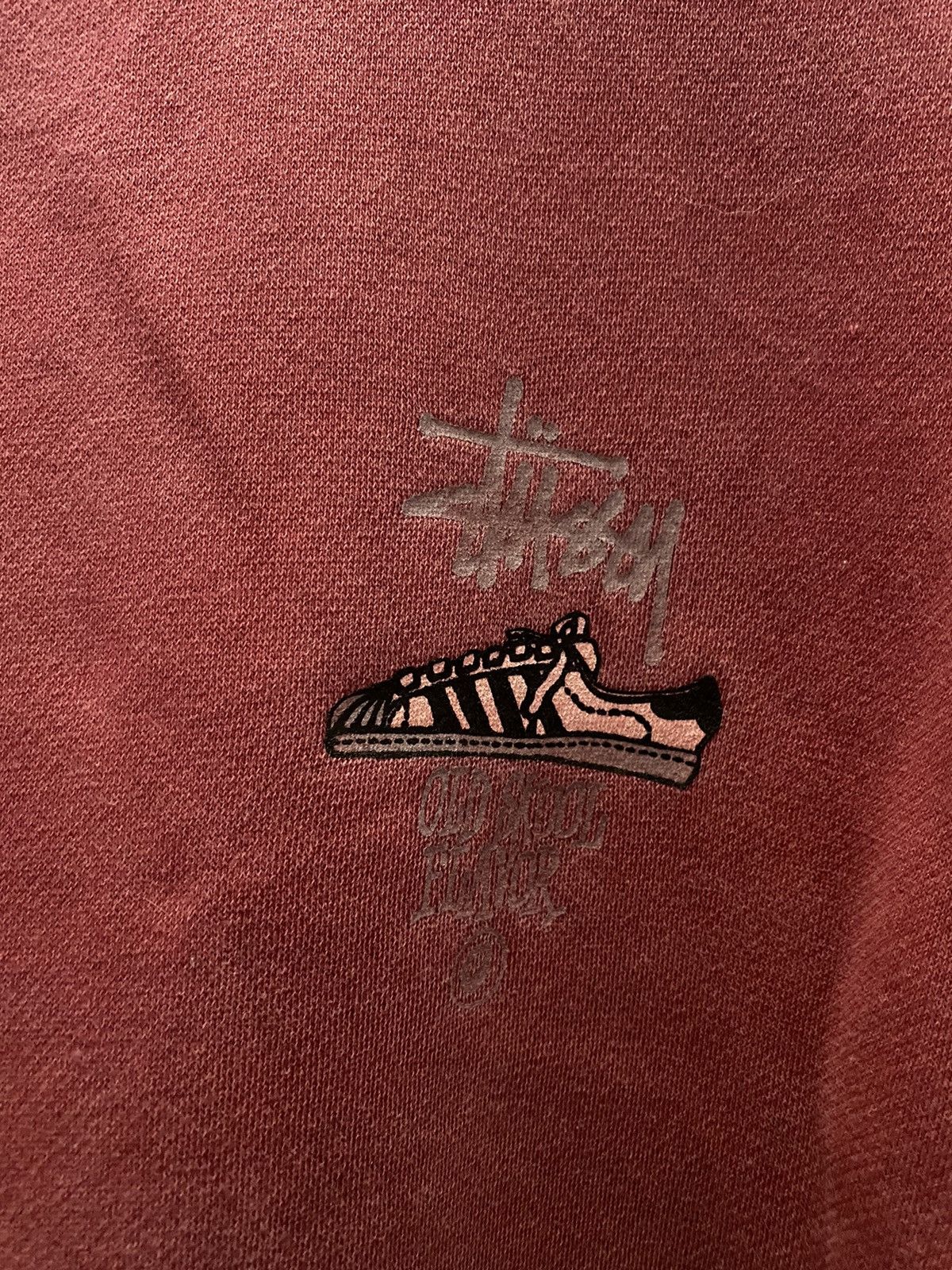 Stussy × Vintage Vintage 90s Stussy Ripoff Adidas Hoodie Size US L / EU 52-54 / 3 - 7 Thumbnail