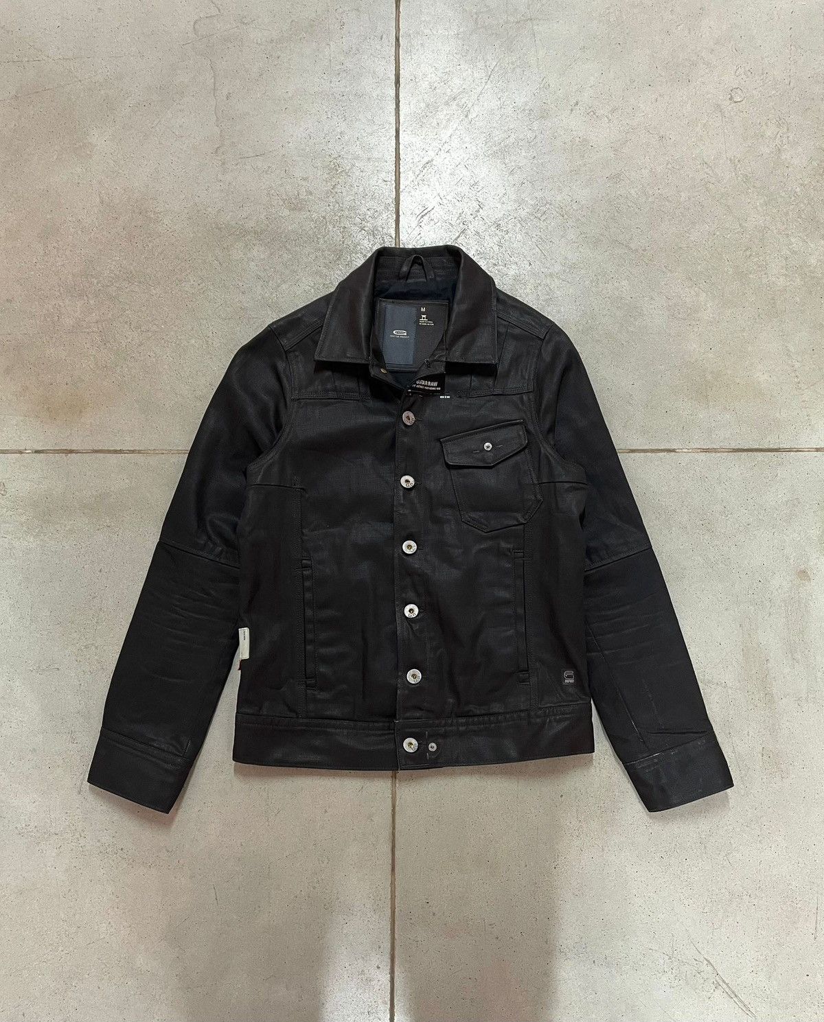 G-Star G Star Waxed Denim Jacket Size US M / EU 48-50 / 2 - 2 Thumbnail