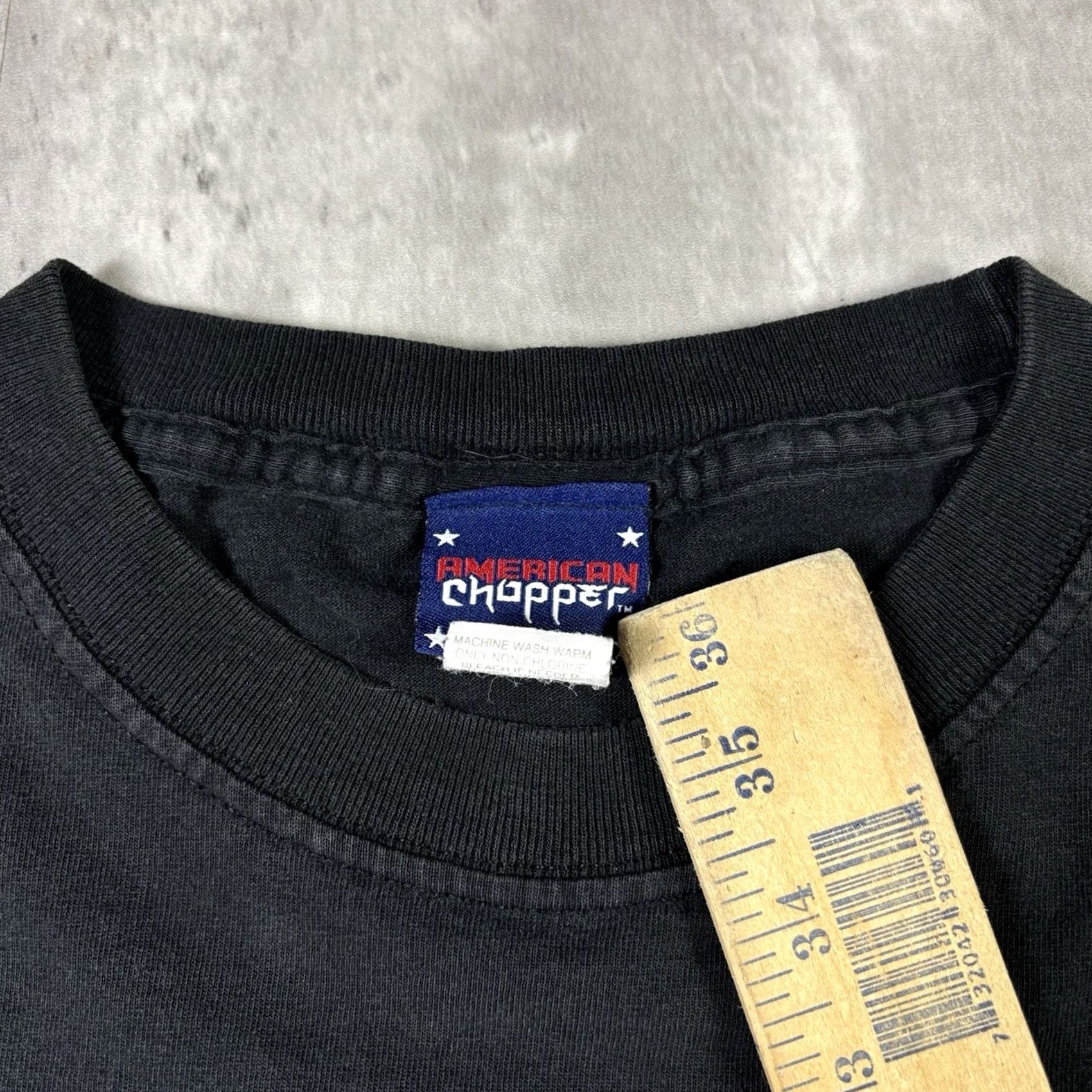 Vintage VINTAGE American Chopper Shirt Mens Large Black Y2K FireBike Graphic Adult Tee Size US L / EU 52-54 / 3 - 6 Thumbnail