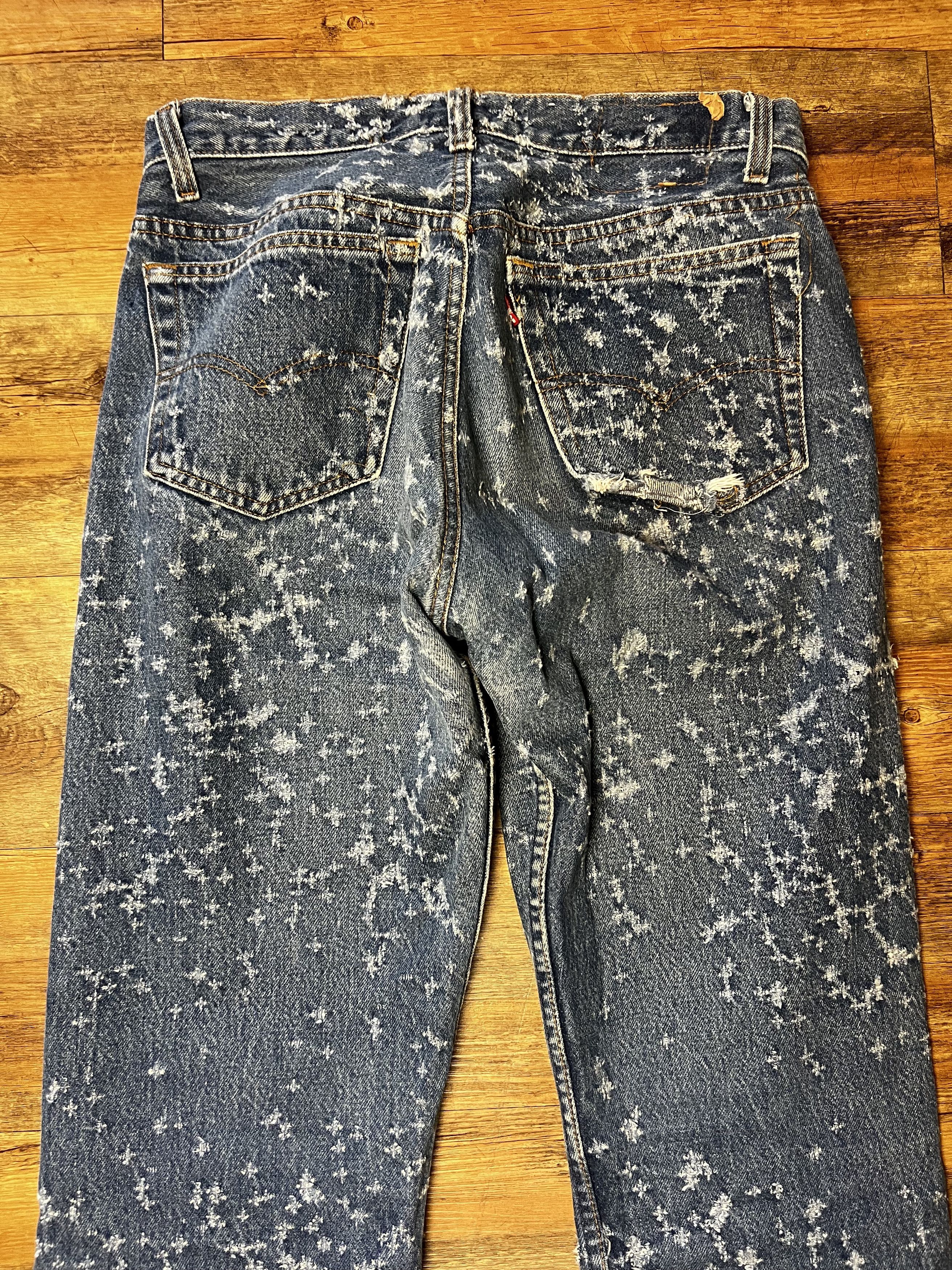 Levi's Vintage Clothing Vintage 501 Levi's Buckshot Denim Blue Jeans Size US 31 - 9 Thumbnail