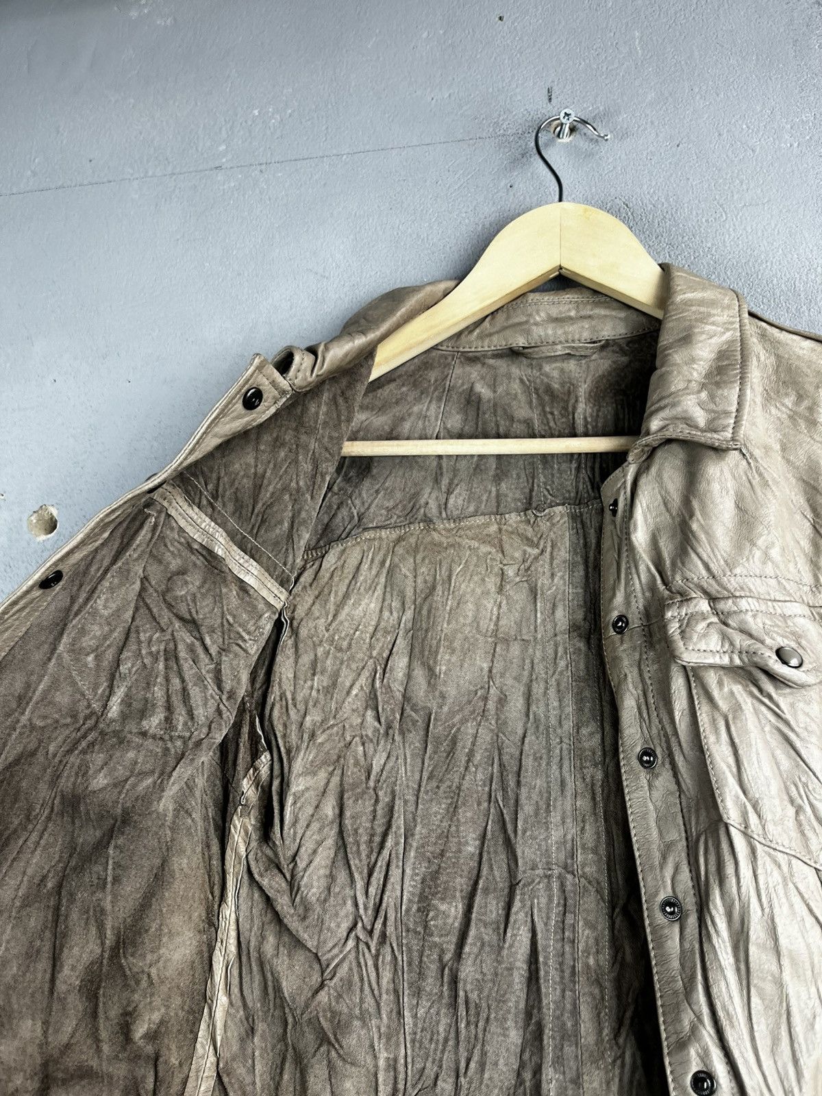Allsaints Allsaints shirt leather jacket Size L / US 10 / IT 46 - 13 Thumbnail