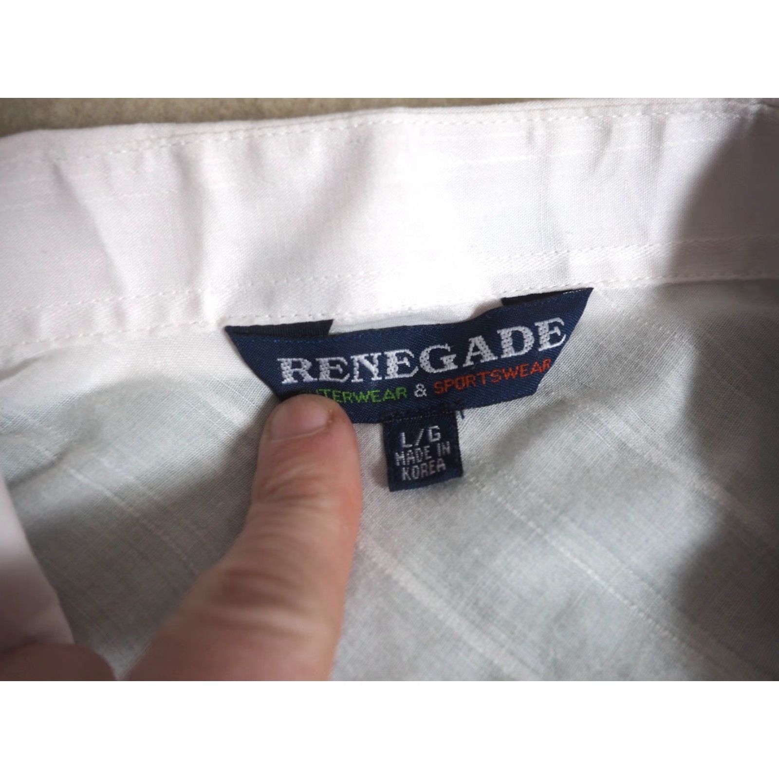 Vintage VINTAGE Renegade Western Shirt Mens L White 90s Sheer Button-Up Collared Cowboy Snap Pockets Size US L / EU 52-54 / 3 - 7 Thumbnail