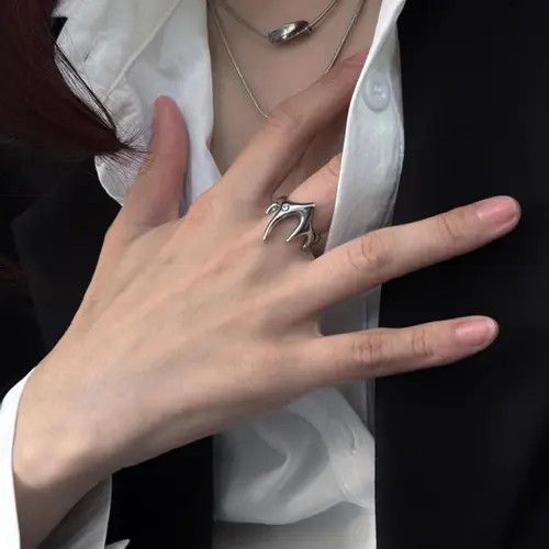 Jewelry 631Silver Claw Rings Set Size ONE SIZE - 3 Thumbnail