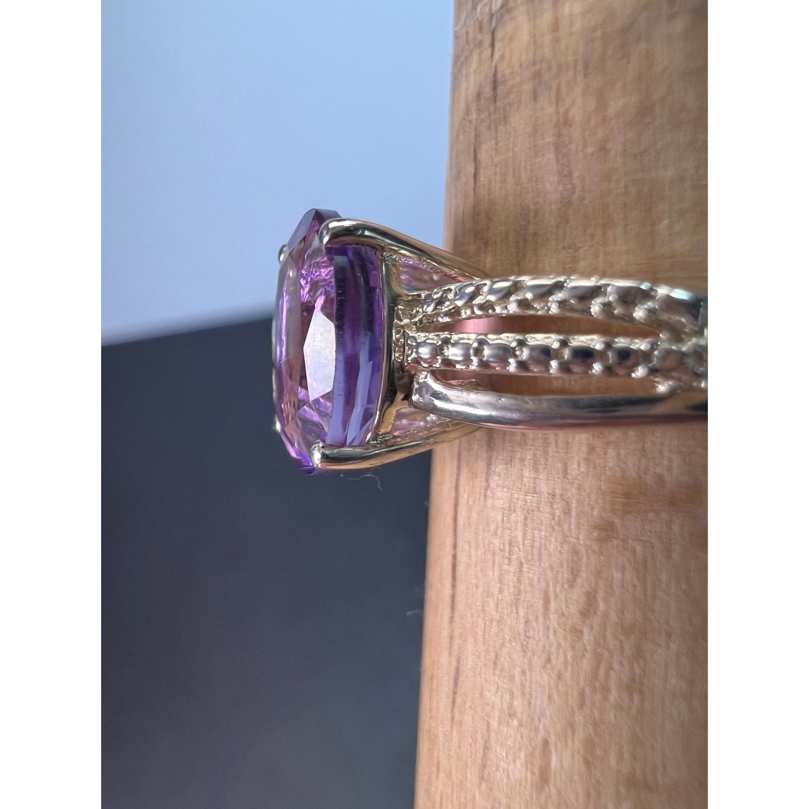 Other Amethyst sterling silver ring size 9 Size ONE SIZE - 9 Thumbnail