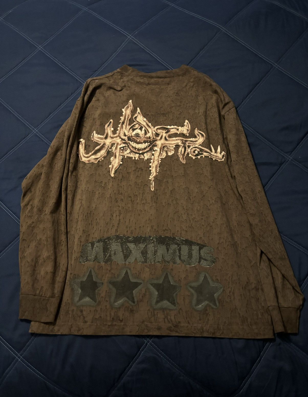Travis Scott Travis Scott utopia merch brown long sleeve Size US L / EU 52-54 / 3 - 3 Thumbnail