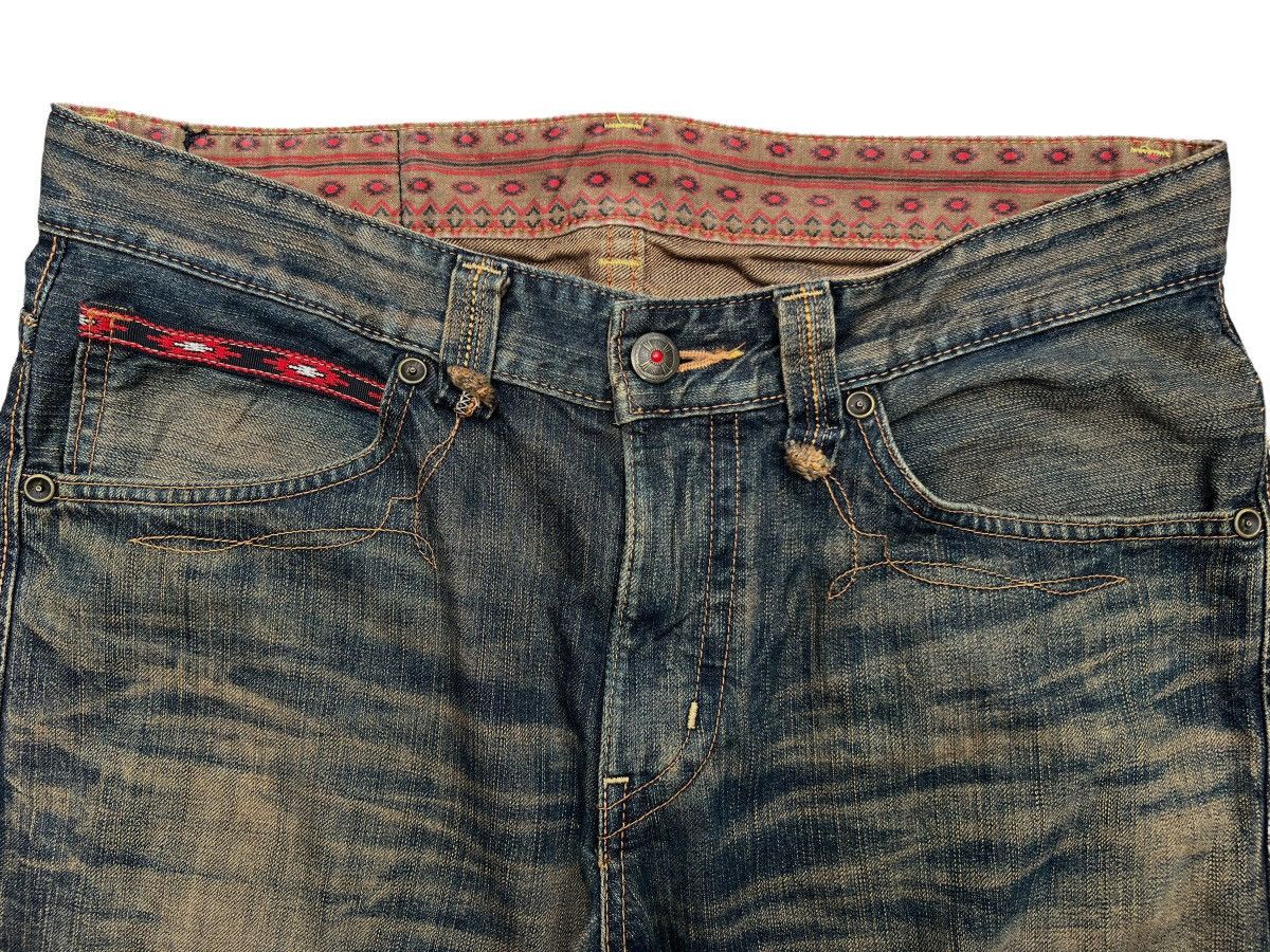 Edwin Vintage Edwin Rusty Mudwash Distressed Denim Jeans 37x30.5 Size US 37 - 6 Thumbnail
