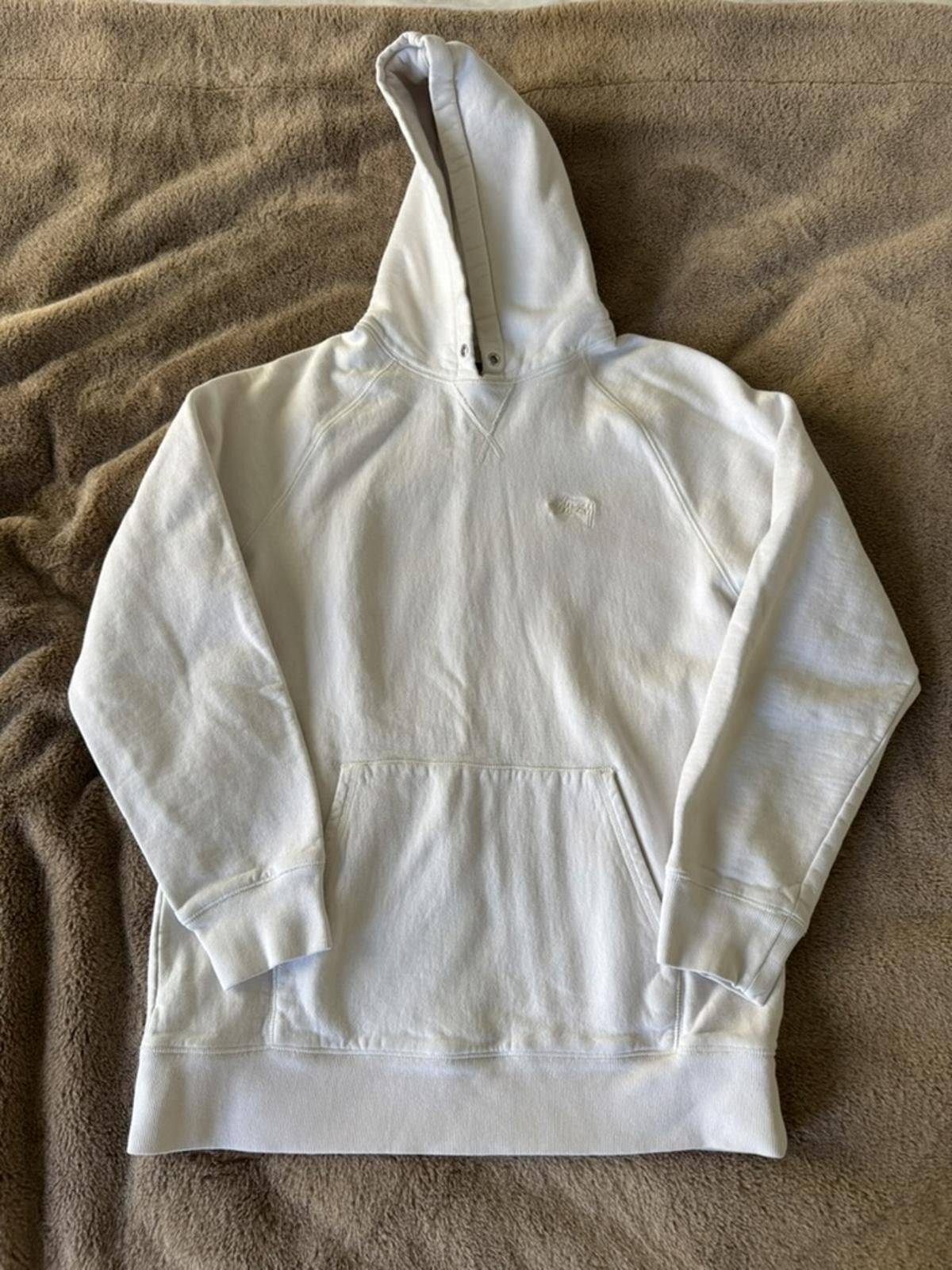 Stussy Stussy White Hoodie Large Size US L / EU 52-54 / 3 - 1 Thumbnail