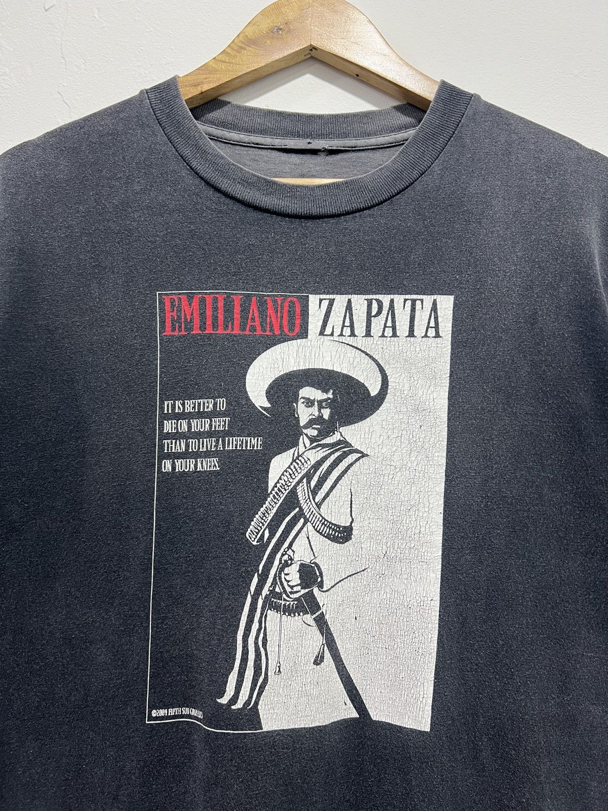 Vintage Vintage Emiliano Zapata Wording Potrait Tshirt Size US M / EU 48-50 / 2 - 2 Thumbnail