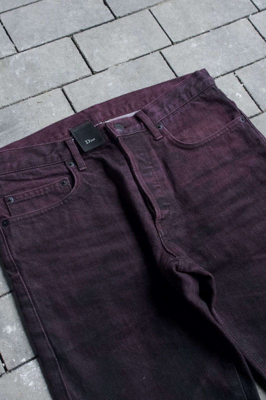 Dior AW08 Dior Blood Burgundy Wax jeans by KVA Waxed Size US 30 / EU 46 - 3 Thumbnail