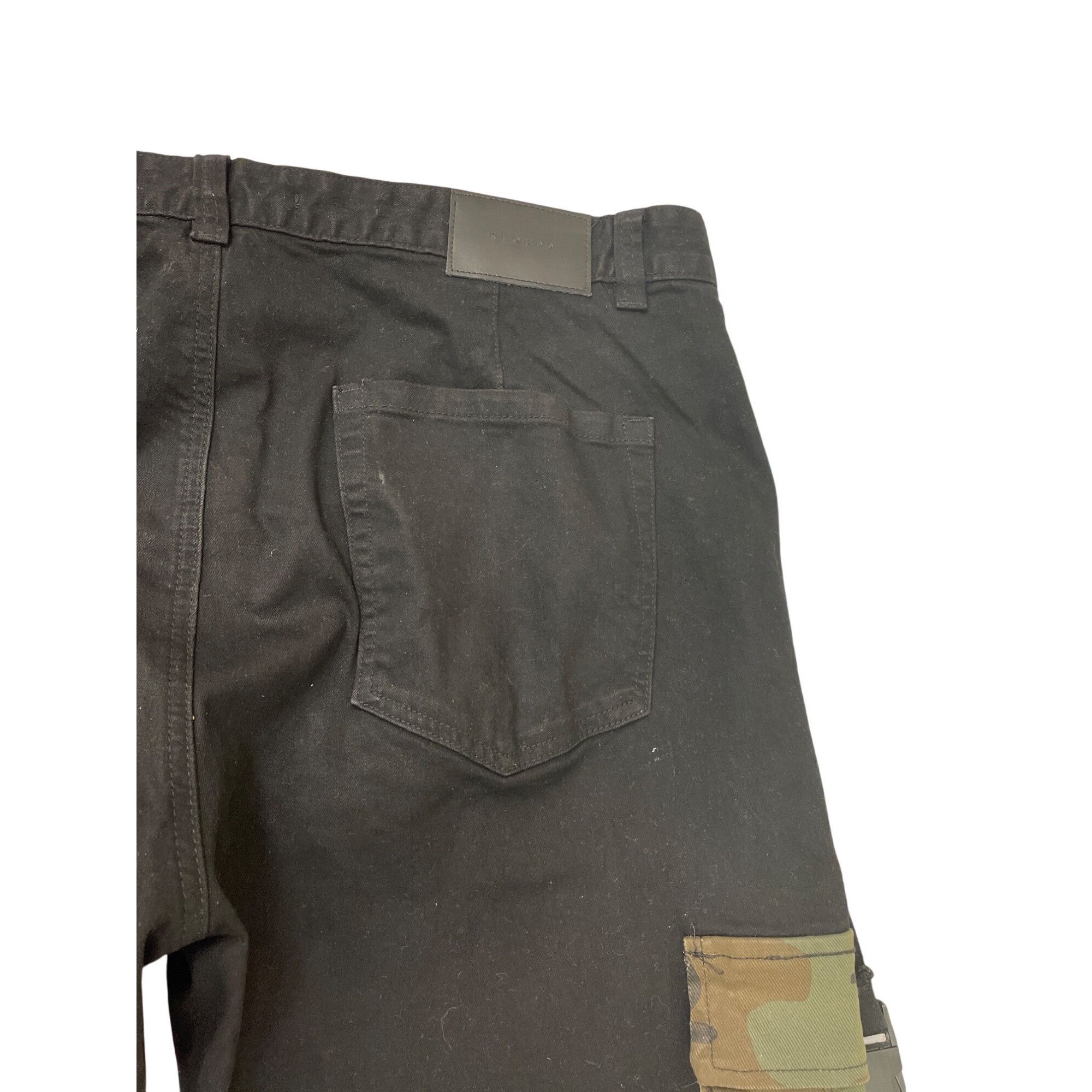 Other Kloud 9 Mens Black Camo Cargo Jeans Pants Size 40x32 SKU 854 Size US 40 / EU 56 - 12 Thumbnail
