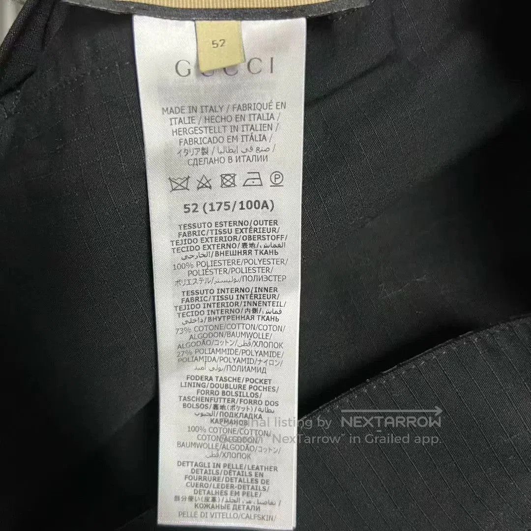 Gucci gucci black logo zip-up long sleeve jacket. Size US L / EU 52-54 / 3 - 4 Thumbnail