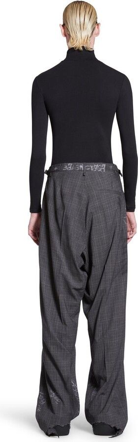Balenciaga o1mt1gz0824 Graffiti Skater Tailored Pants in Dark Grey Size 32" / US 10 / IT 46 - 4 Thumbnail