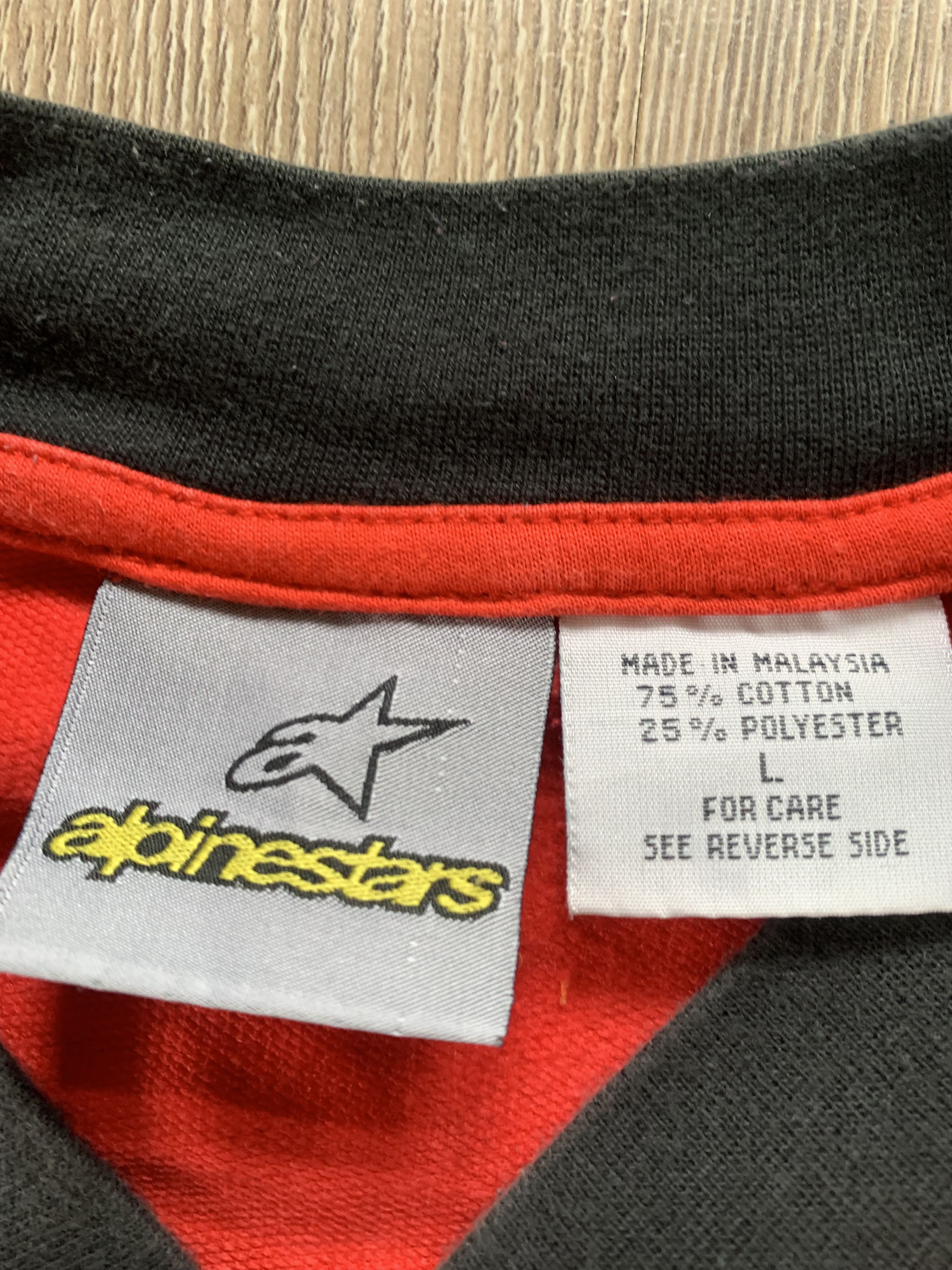 Alpinestars Vintage Alpinestars Motocross Long Sleeve Shirt Size US L / EU 52-54 / 3 - 7 Thumbnail