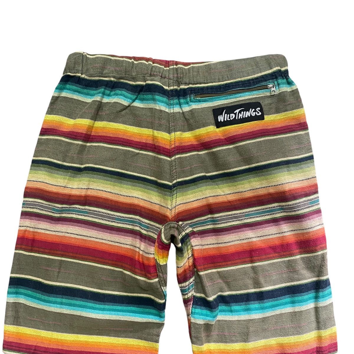 Wild Things Vintage Wildthings Rainbow Striped Cropped Pants Size US 28 / EU 44 - 9 Thumbnail