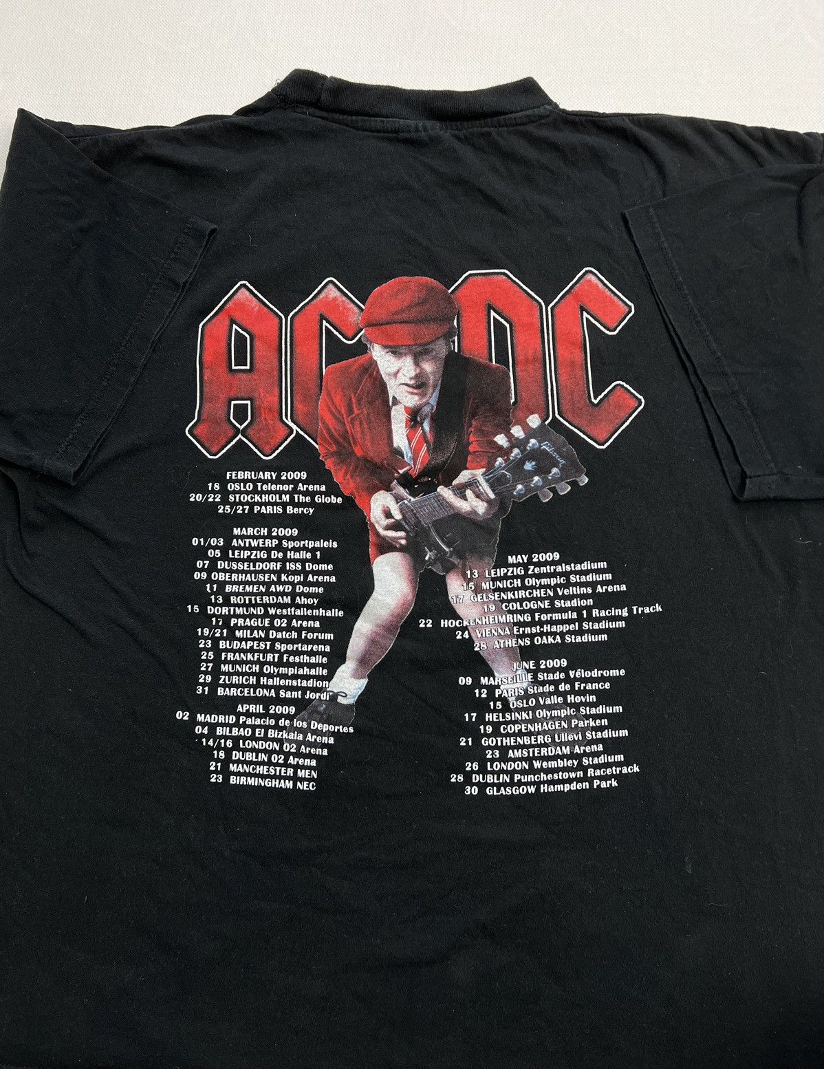 Ac/Dc × Band Tees × Vintage Tshirt AC/DC Black Ice Tour Vintage | Grailed