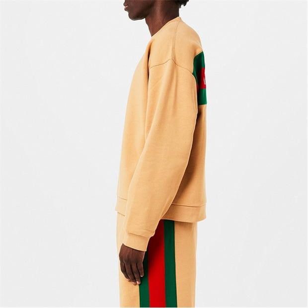 Gucci Web Jersey Sweatshirt Size US L / EU 52-54 / 3 - 3 Thumbnail