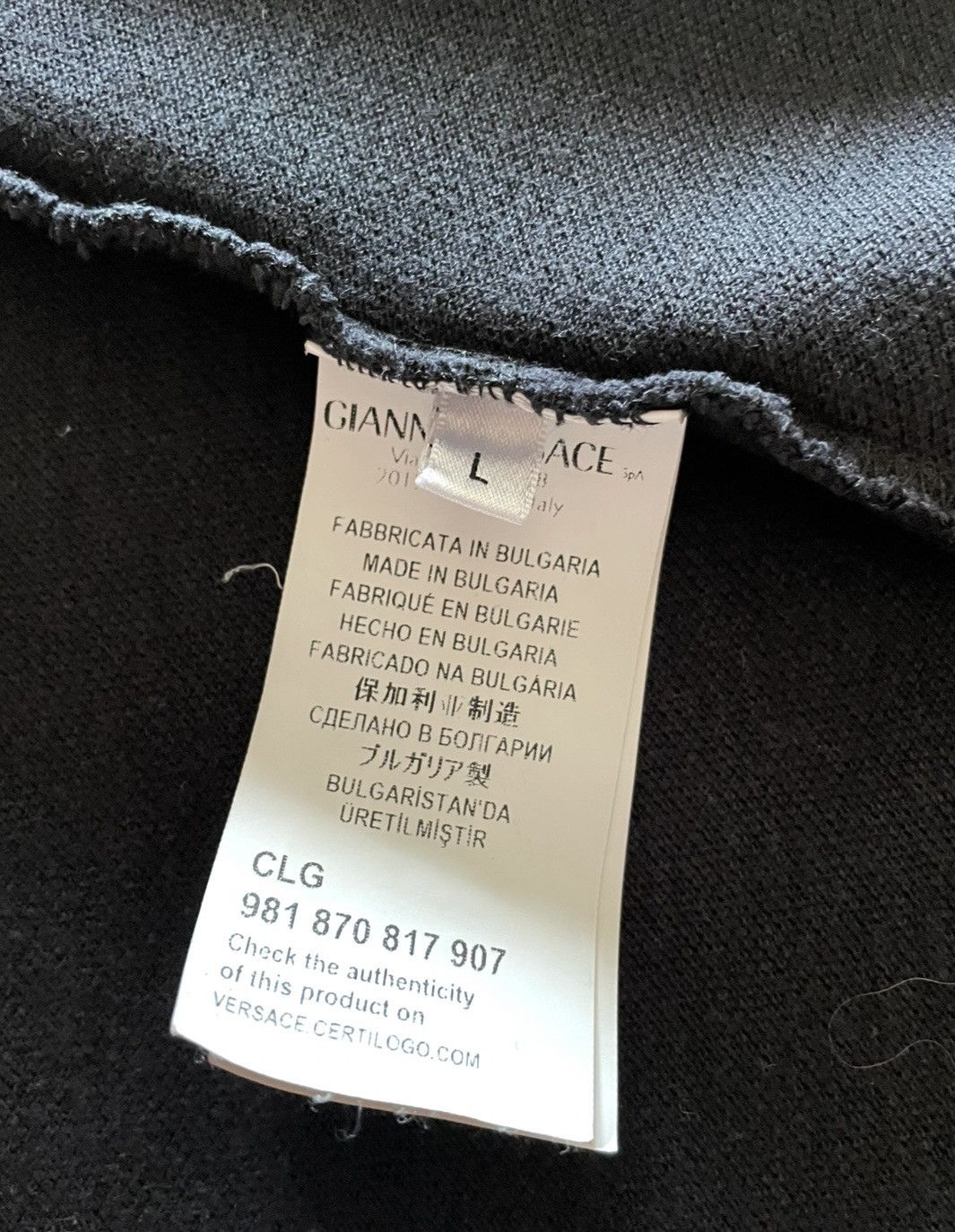 Versace Versace polo size L Size US L / EU 52-54 / 3 - 6 Thumbnail