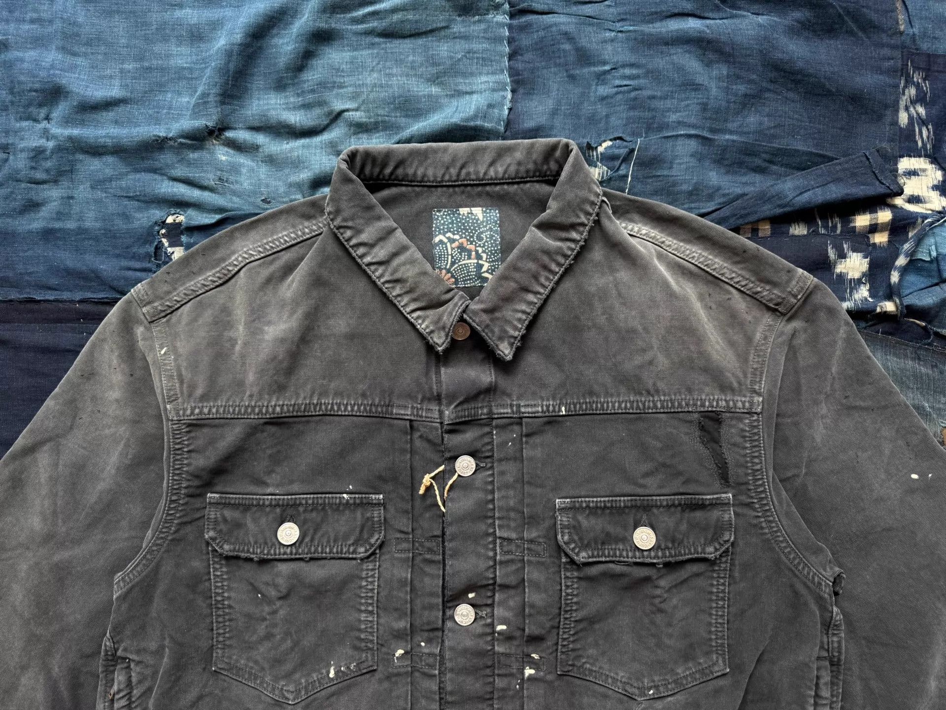 Visvim VISVIM 26SS ICT 101X G.CORDS CRASH BLK Wash Ink Splat Cut JKT Size US XL / EU 56 / 4 - 4 Thumbnail