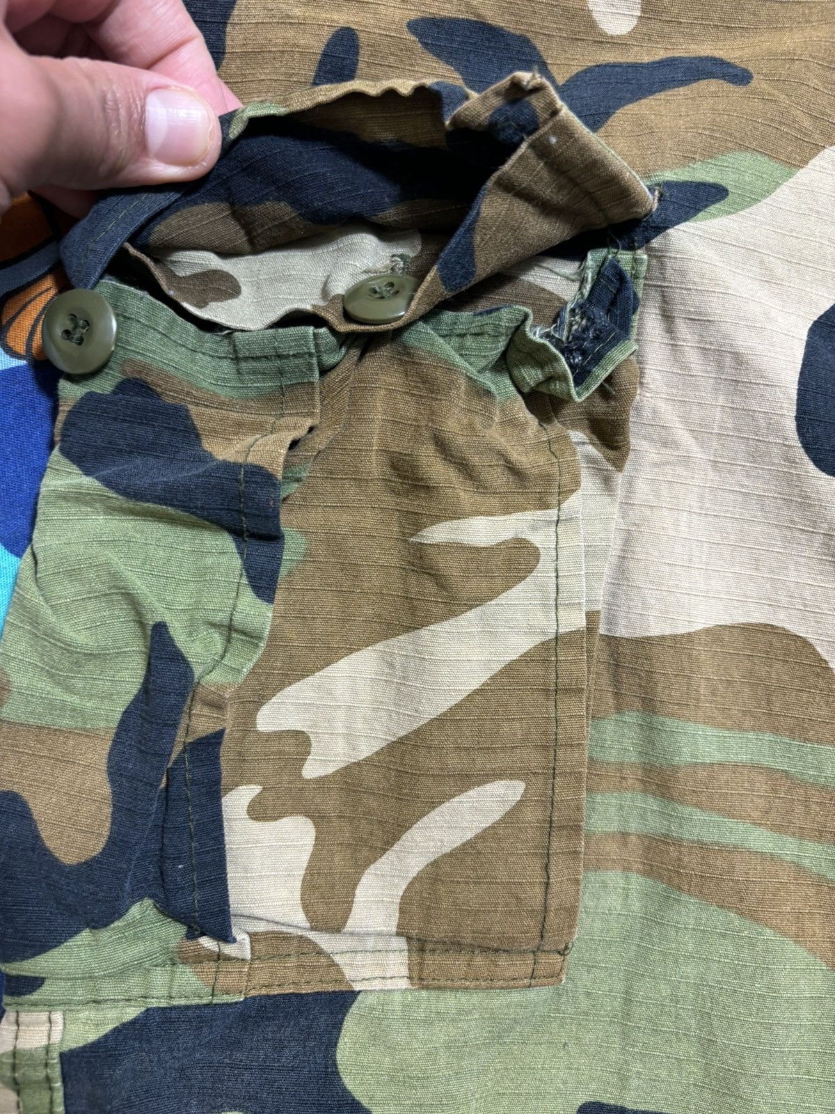 Vintage ***FINAL DROP***RARE 00s CAMO TECHNICAL CARGO SHORT 32-34 Size US 34 / EU 50 - 12 Thumbnail