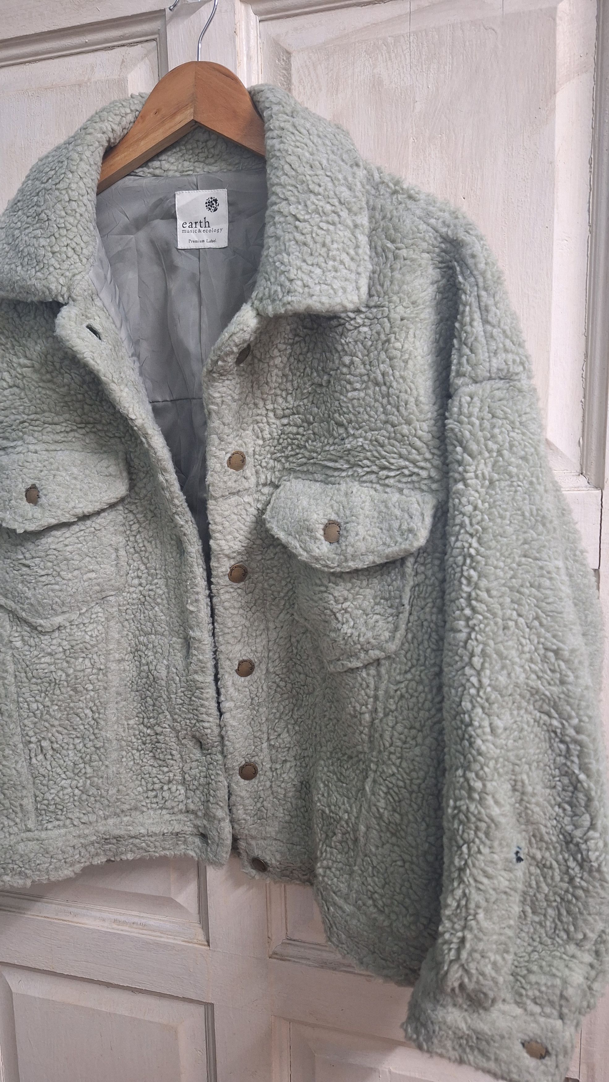 Japanese Brand × Vintage Earth music & ecology Deep pile Fleece Faux Fur Jacket Size US M / EU 48-50 / 2 - 3 Thumbnail