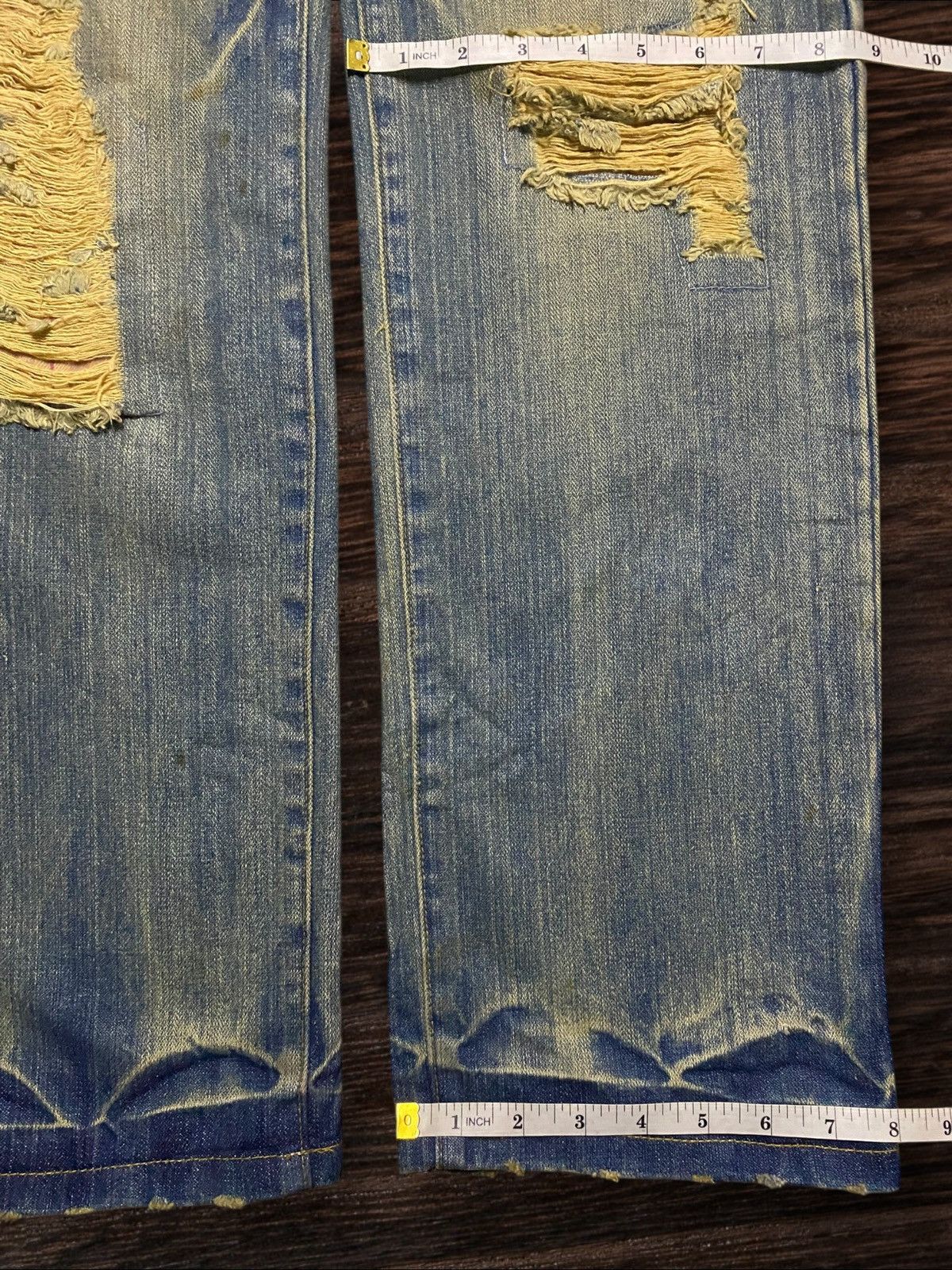 Japanese Brand Vintage Japanese Brand Mud Wash Distressed Loose Jeans Size US 32 / EU 48 - 18 Thumbnail