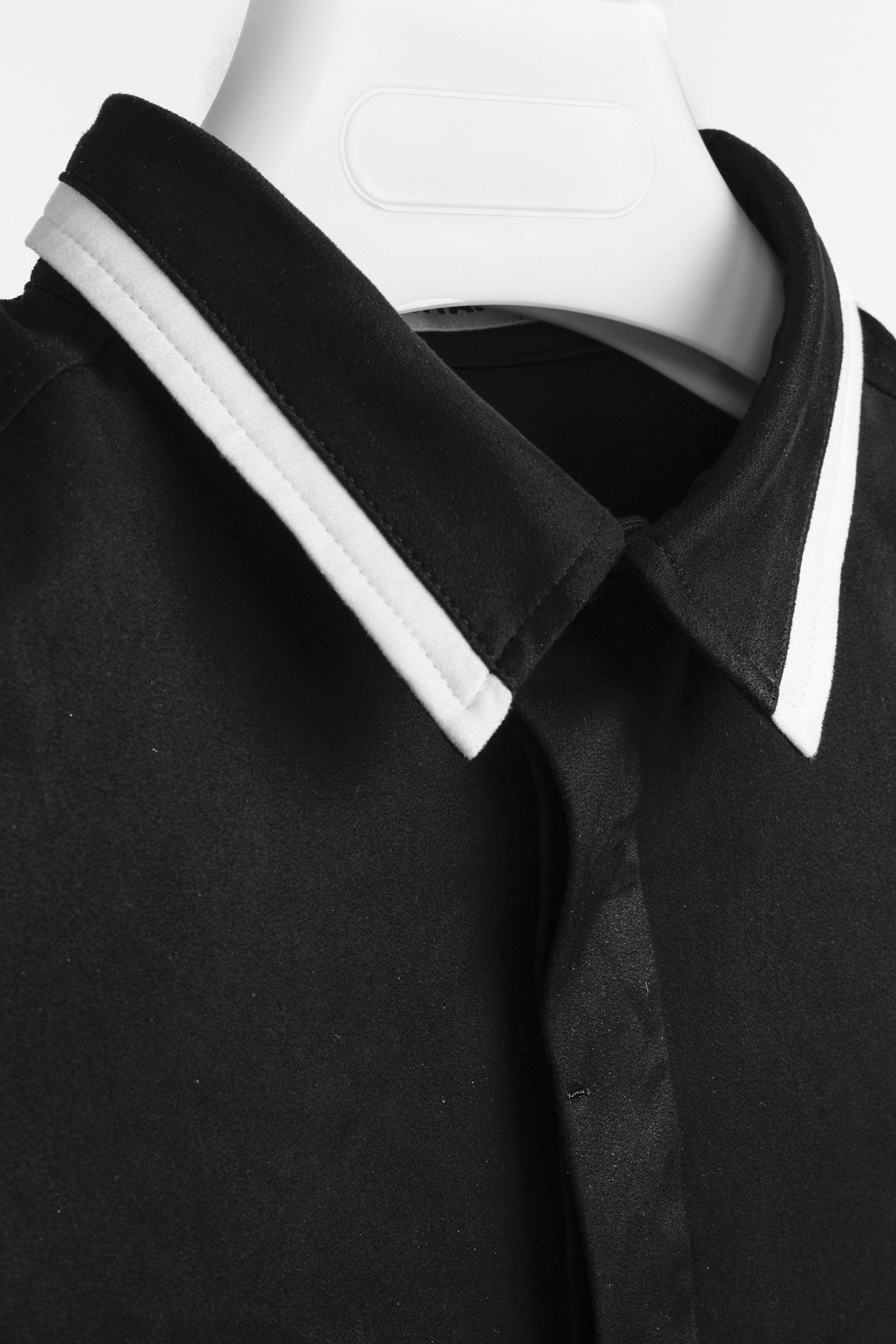 Issey Miyake Issey Miyake Black White Moleskin Button Up Shirt Size M / US 6-8 / IT 42-44 - 5 Thumbnail