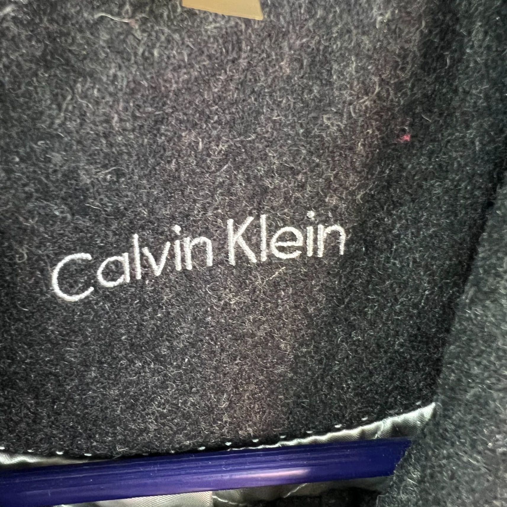 Calvin Klein Calvin Klein Womens Jacket Size 10 Black Wool Blend Collared Long Sleeves Fleece Solid Classic Size L / US 10 / IT 46 - 5 Thumbnail