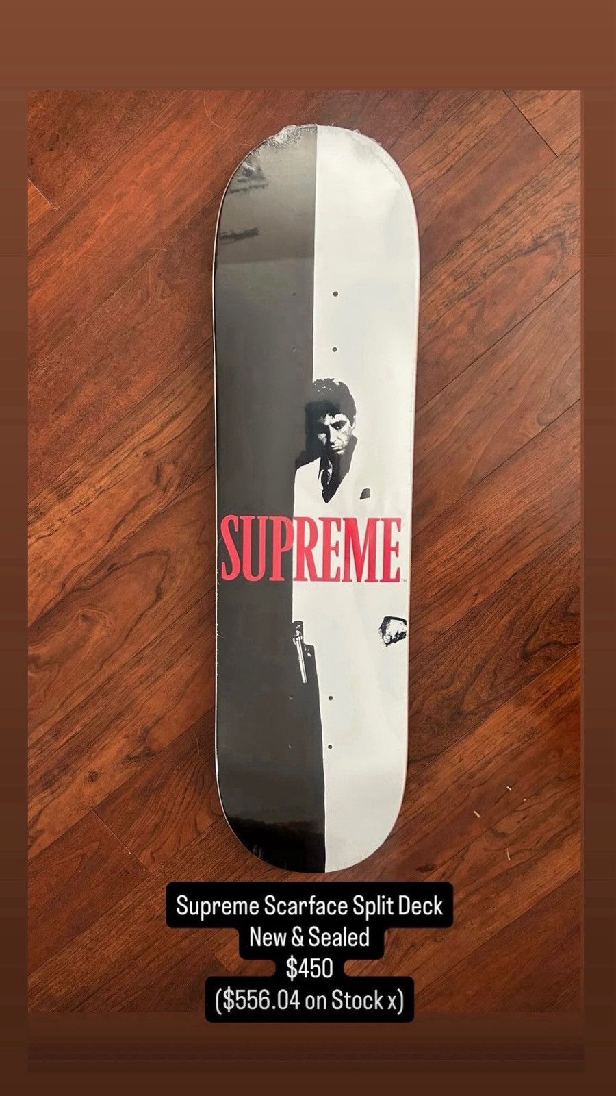スケートボード Supreme Scarface Split Skateboard Deck Supreme Scarface Split Skateboard Deck 8 SEALED (Read