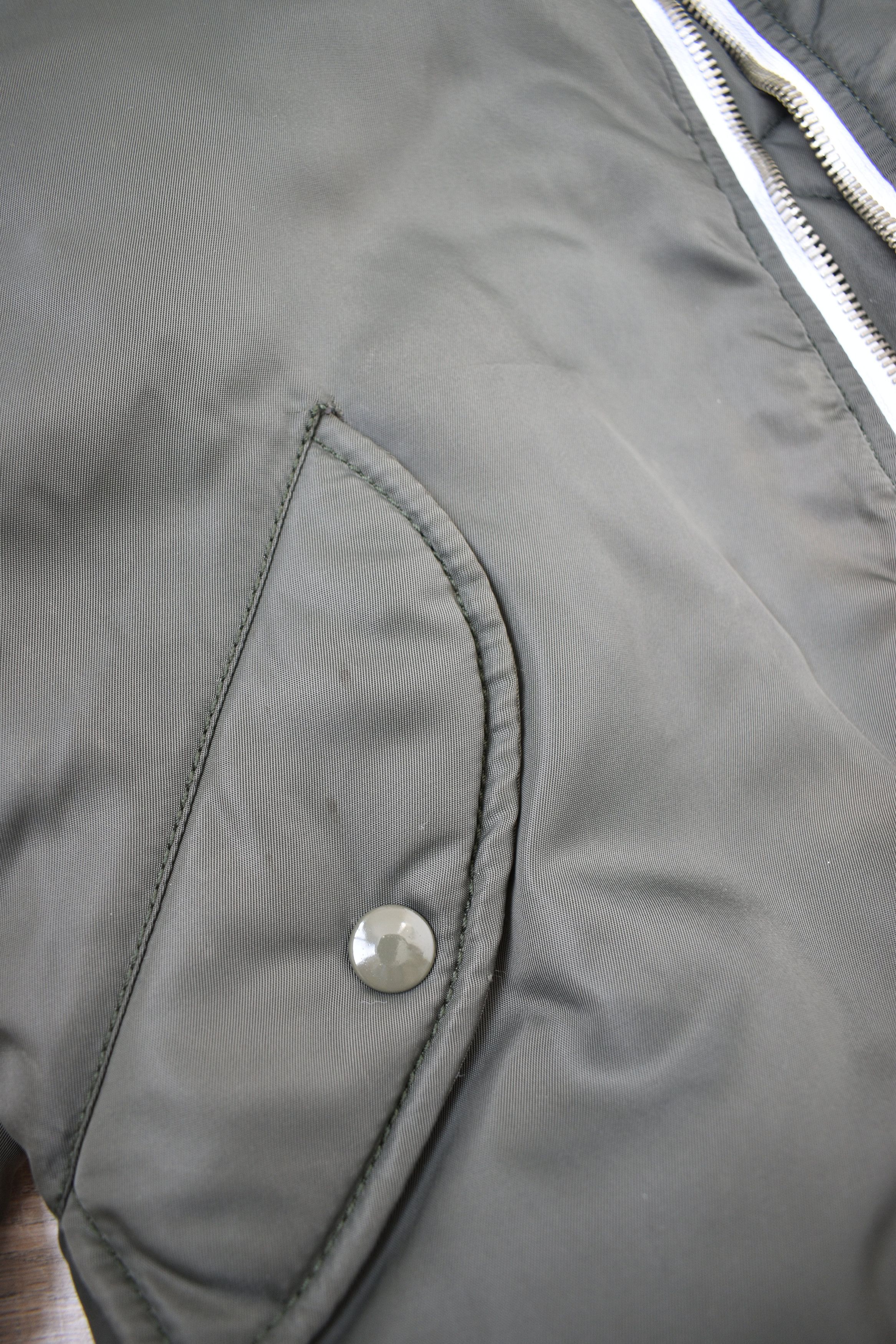 Helmut Lang aw97 Green Olive Faded Bomber Jacket