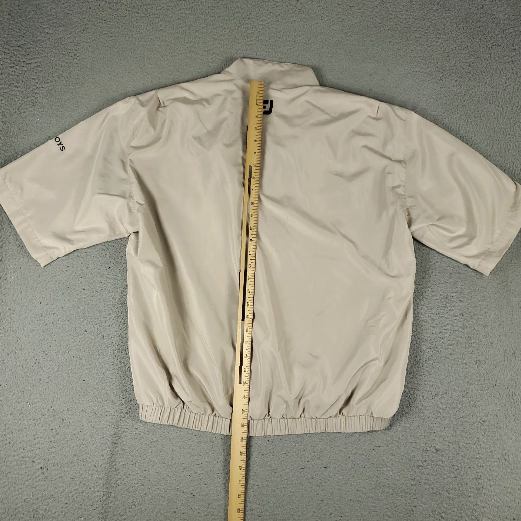 Footjoy FootJoy Jacket Mens Size Medium Biege 1/4 Pullover Windbreaker Short Sleeve Size US M / EU 48-50 / 2 - 6 Thumbnail