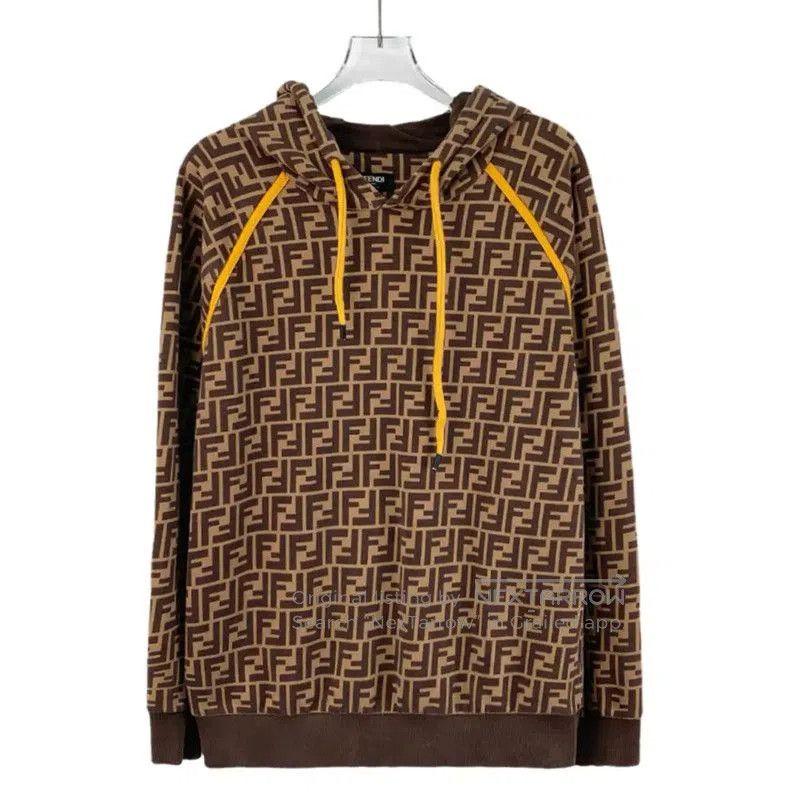 Fendi Fendi Brown Cotton Women's Hoodie . Size M / US 6-8 / IT 42-44 - 1 Thumbnail
