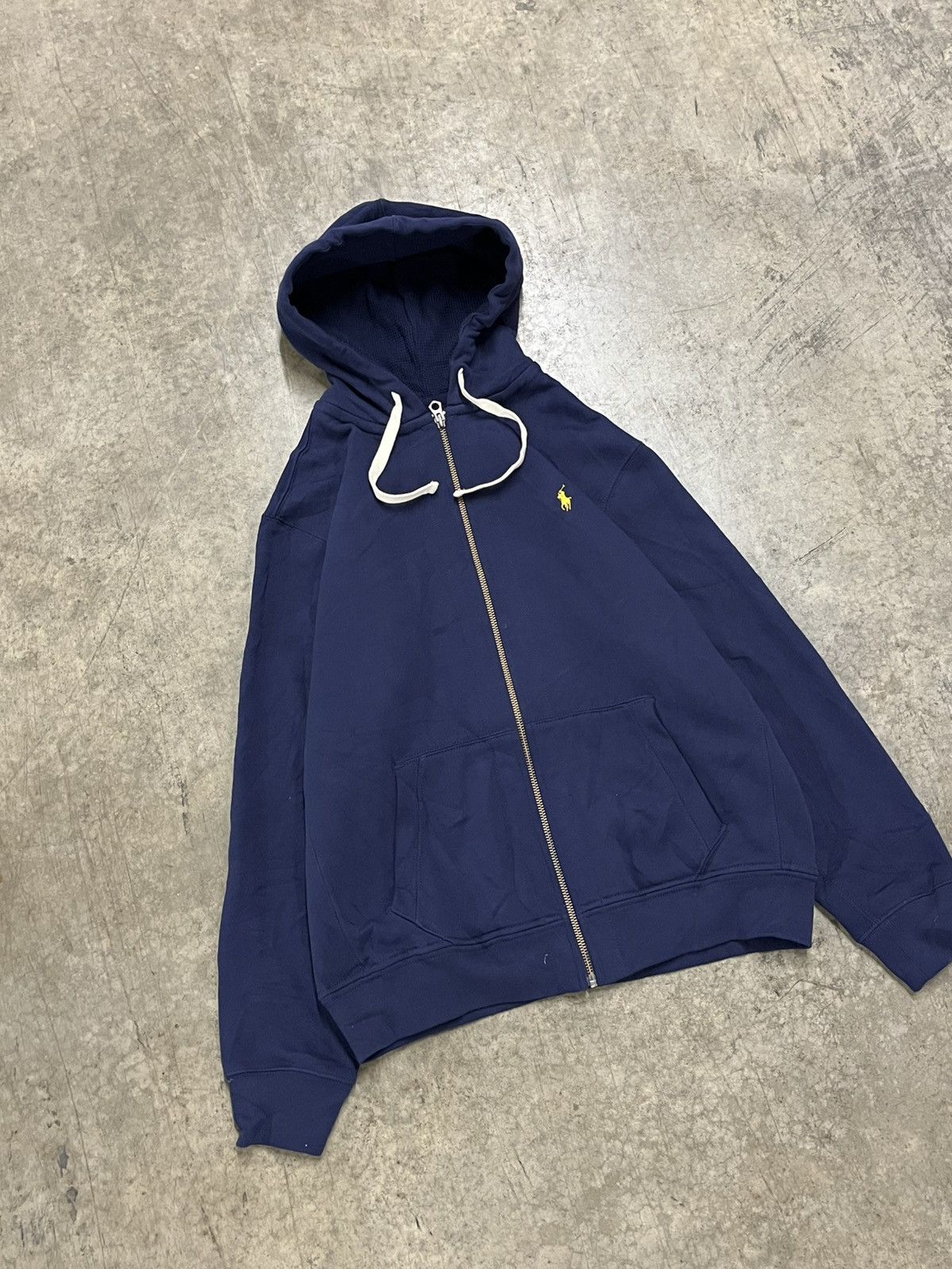 Polo Ralph Lauren × Vintage Polo Ralph Lauren vintage zip up thermal lined hoodie hype Size US XL / EU 56 / 4 - 3 Thumbnail
