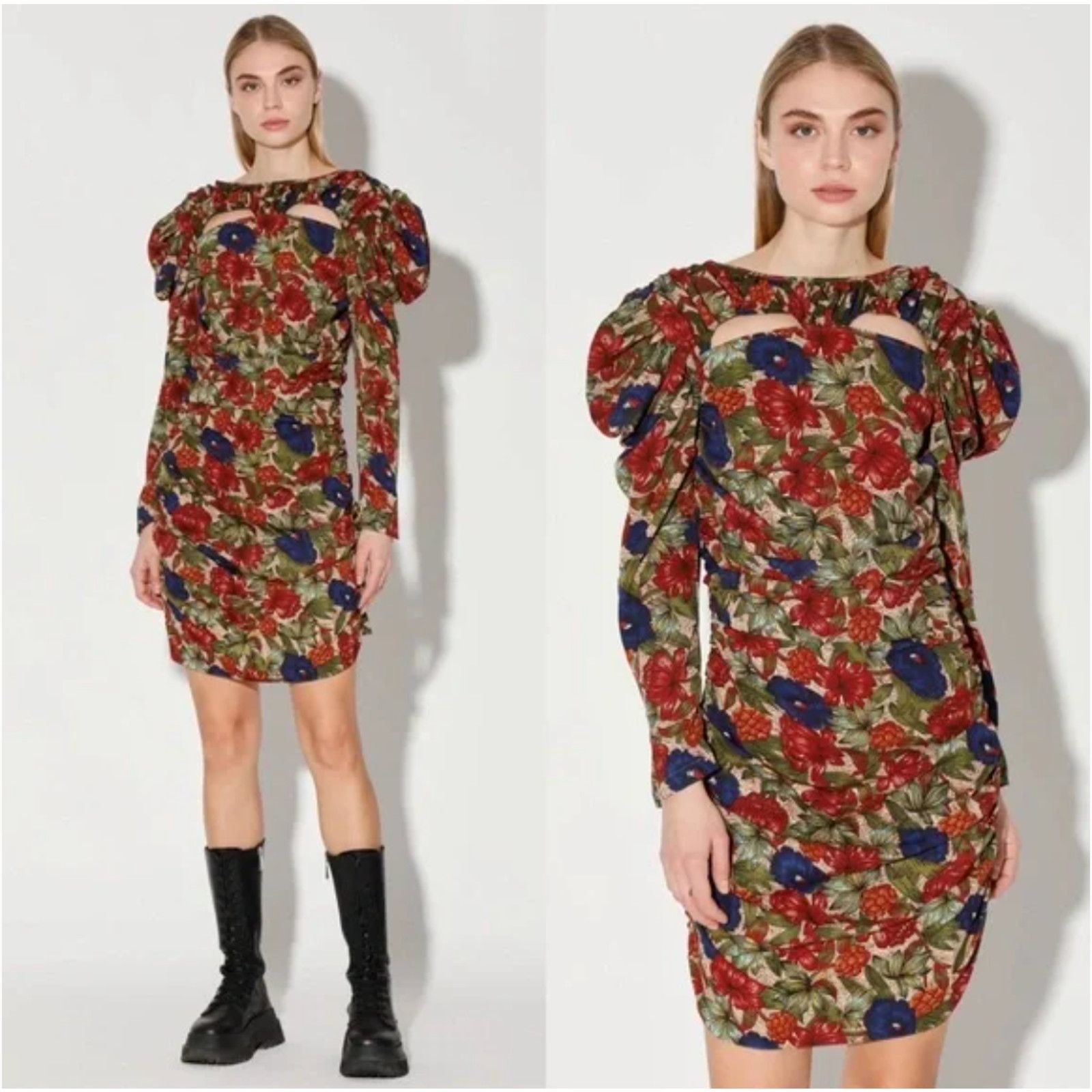 Other Walter Baker Sz 0 Verlee Long Sleeve Dress NWT Royal Garden Size XS / US 0-2 / IT 36-38 - 1 Thumbnail