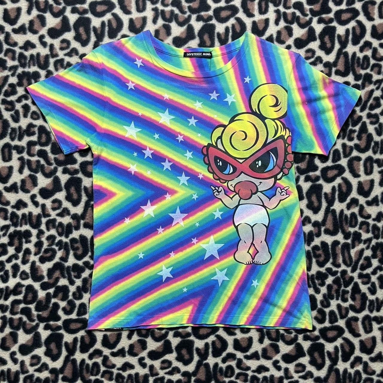 rainbow hysteric glamour mini baby tee