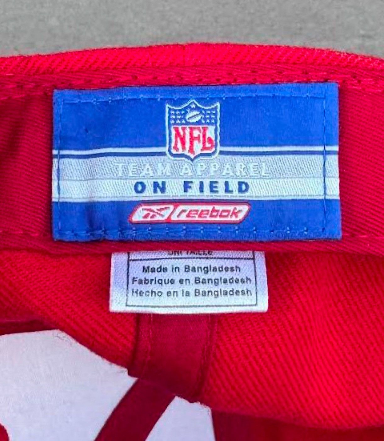 NFL Vintage Reebok Kansas City On Field Strapback Size ONE SIZE - 4 Thumbnail