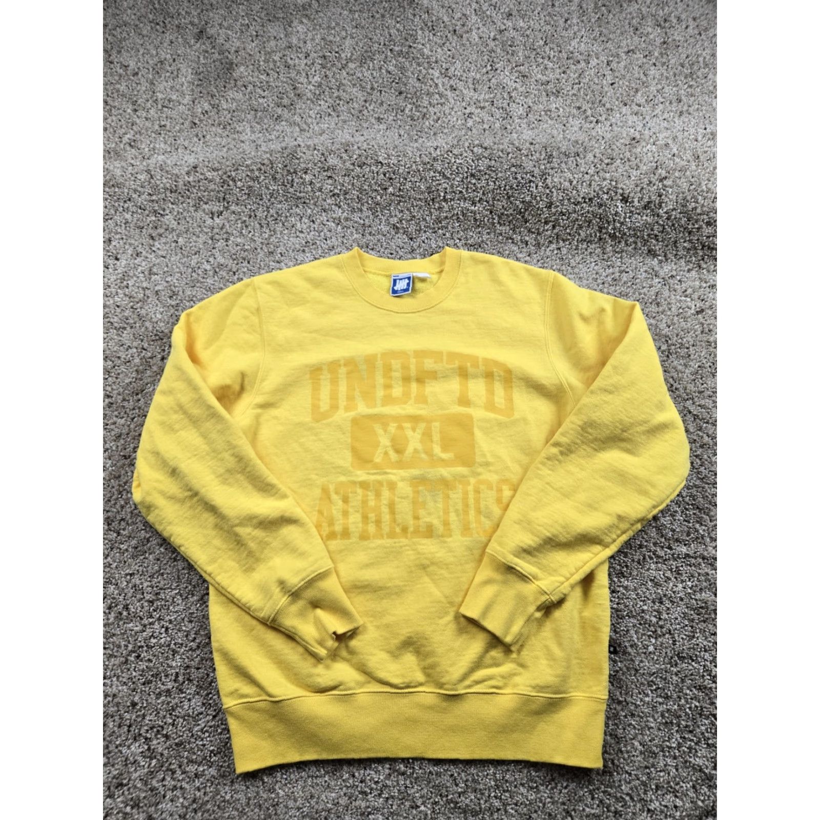 Undefeated VINTAGE Undefeated Sweatshirt Mens Small Yellow Crewneck Pullover Cotton Canada Made Size US S / EU 44-46 / 1 - 2 Thumbnail