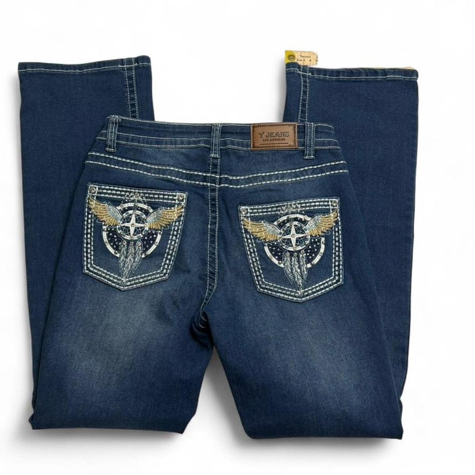 Other Y Jeans Los Angeles blue bootcut Y2K 2000s jeans size 7/8 Size 30" / US 8 / IT 44 - 1 Thumbnail
